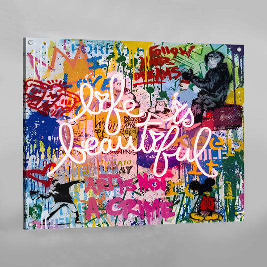 Life Is Beautiful Canvas Art - Luxury Art Canvas