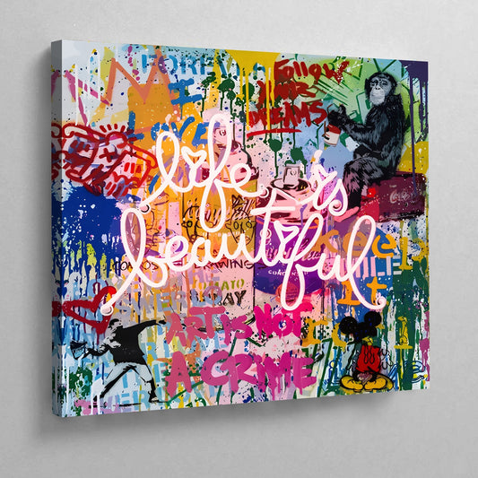 Life Is Beautiful Canvas Art - Luxury Art Canvas