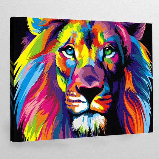 Lion Pop Art Canvas - Luxury Art Canvas