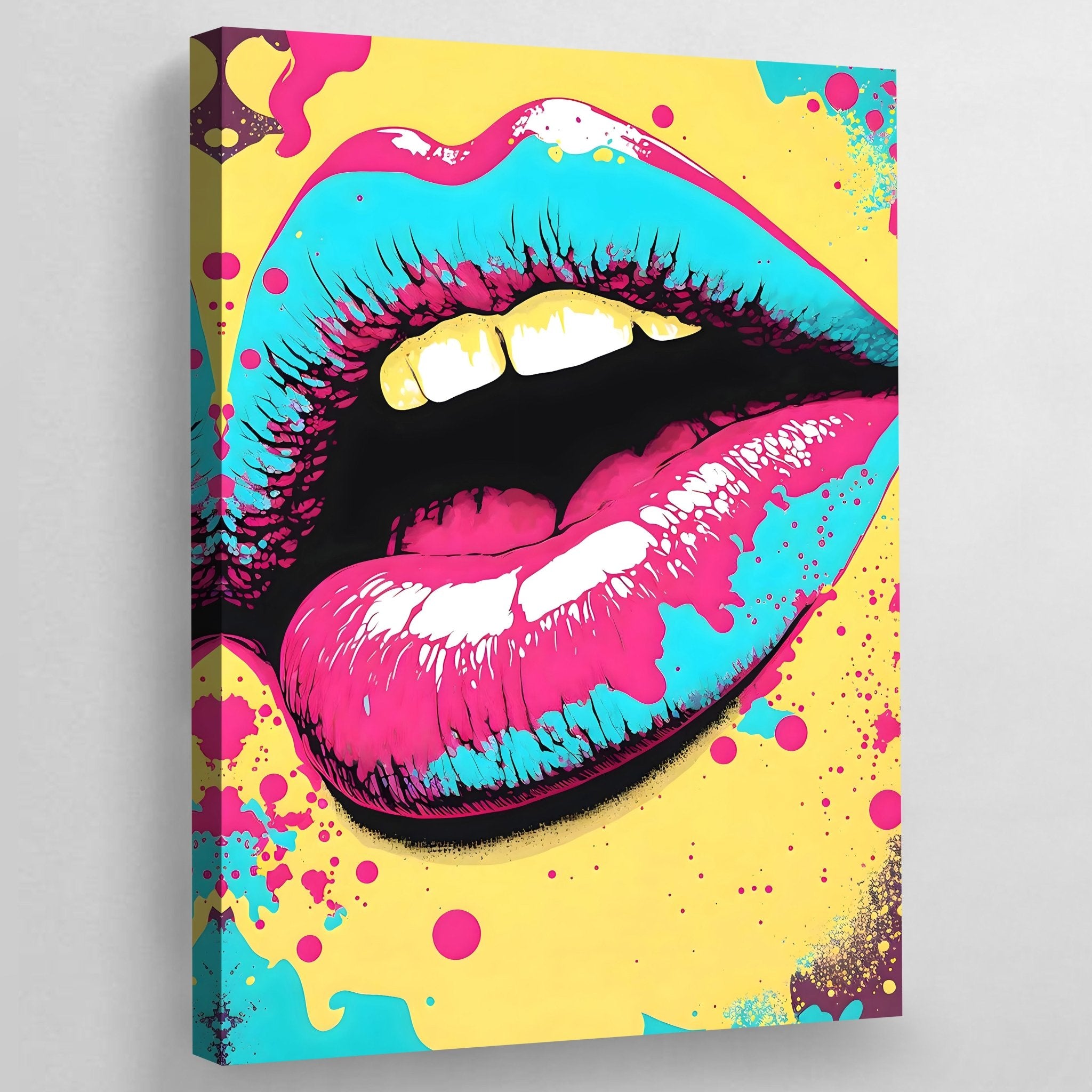Lips Pop Art Canvas - Luxury Art Canvas