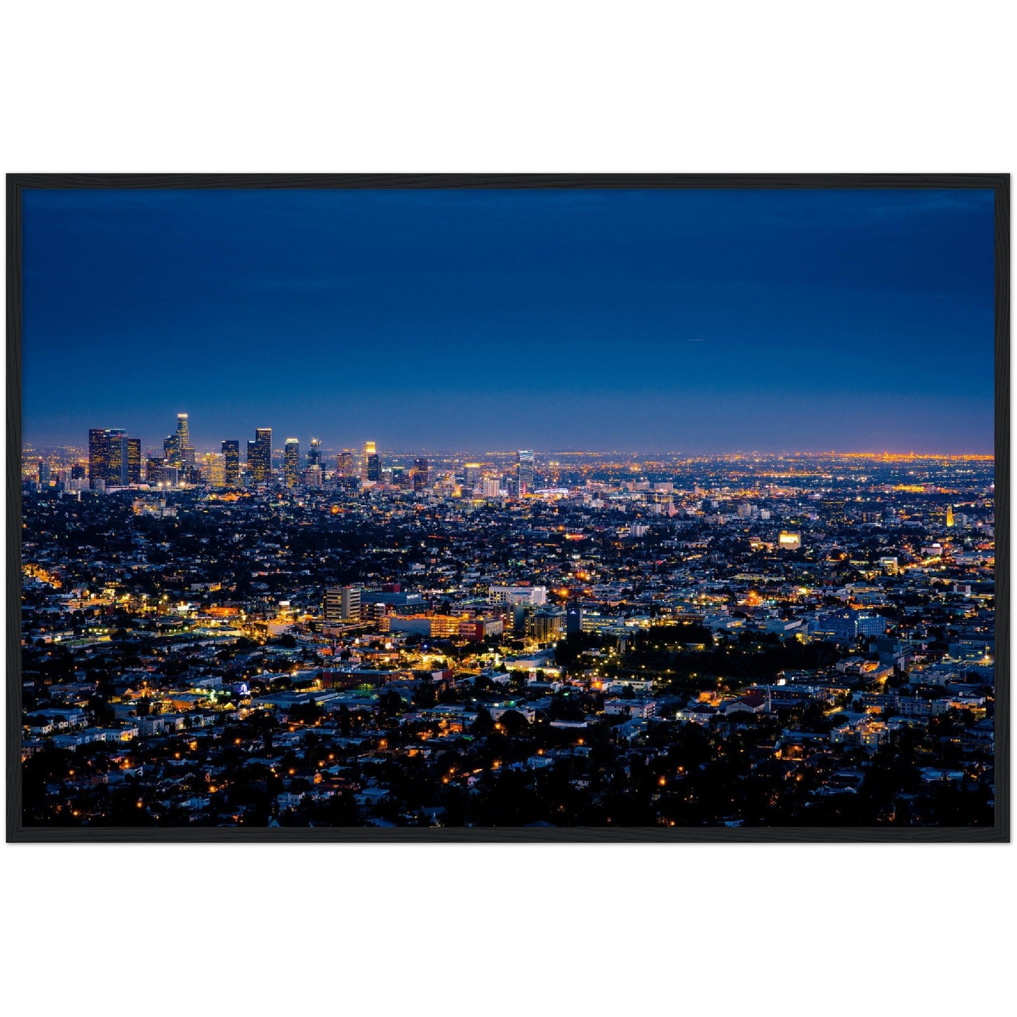Los Angeles at Night Wall Art - Luxury Art Canvas