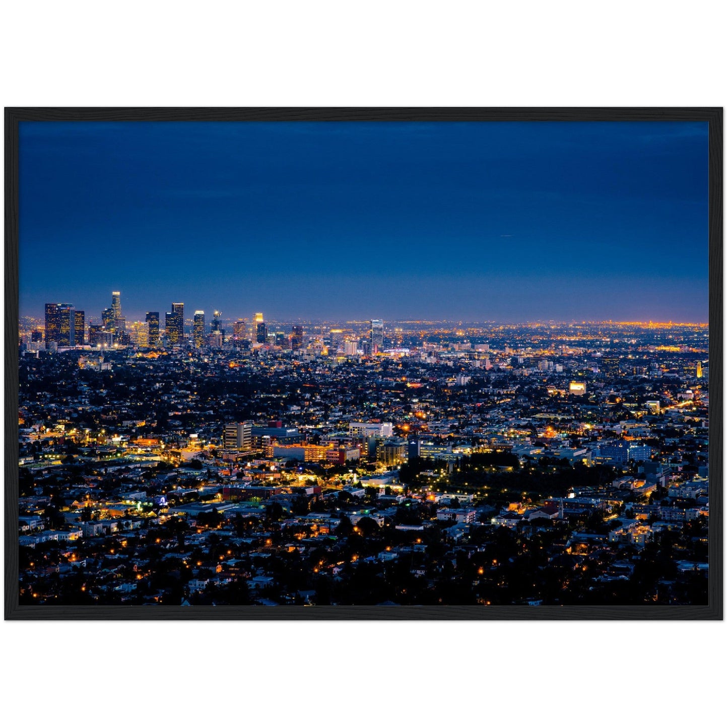 Los Angeles at Night Wall Art - Luxury Art Canvas