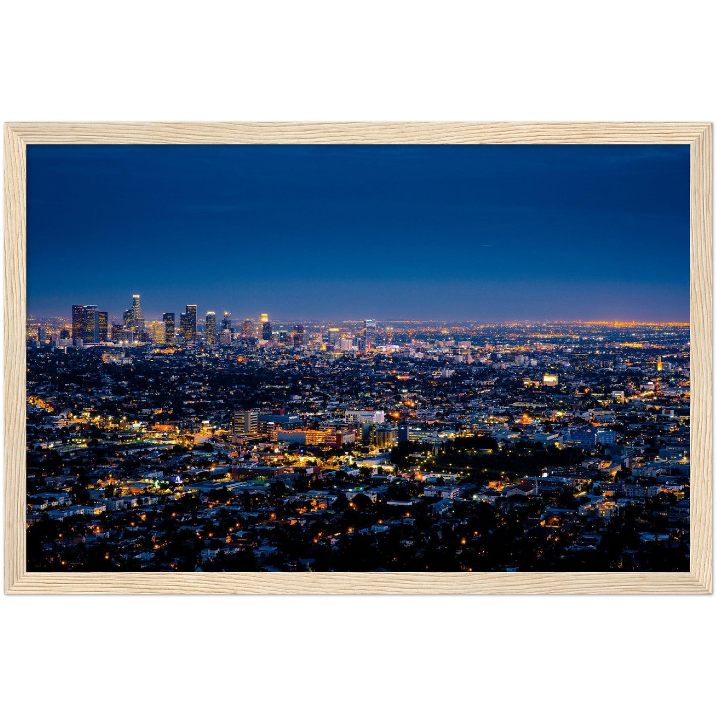 Los Angeles at Night Wall Art - Luxury Art Canvas