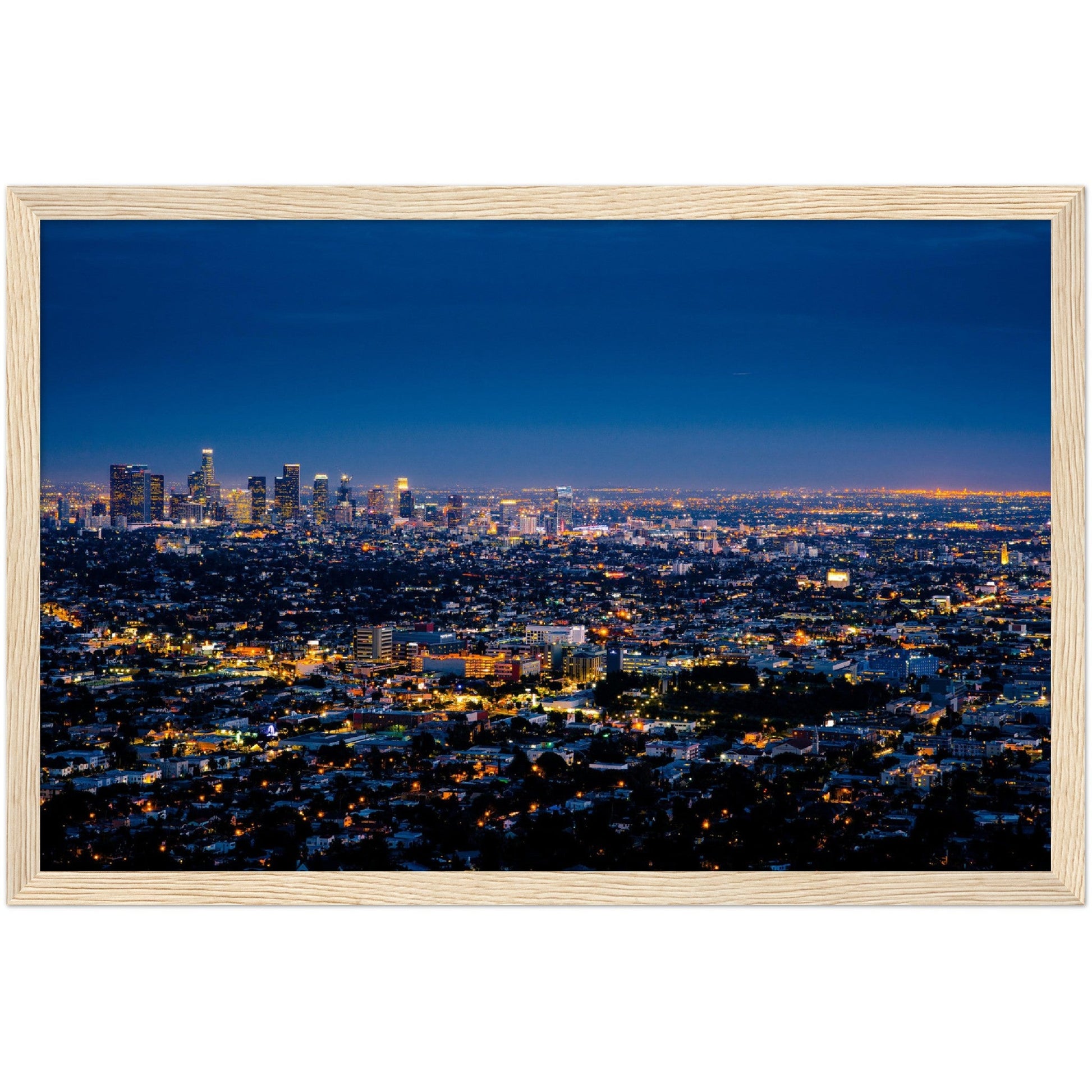 Los Angeles at Night Wall Art - Luxury Art Canvas