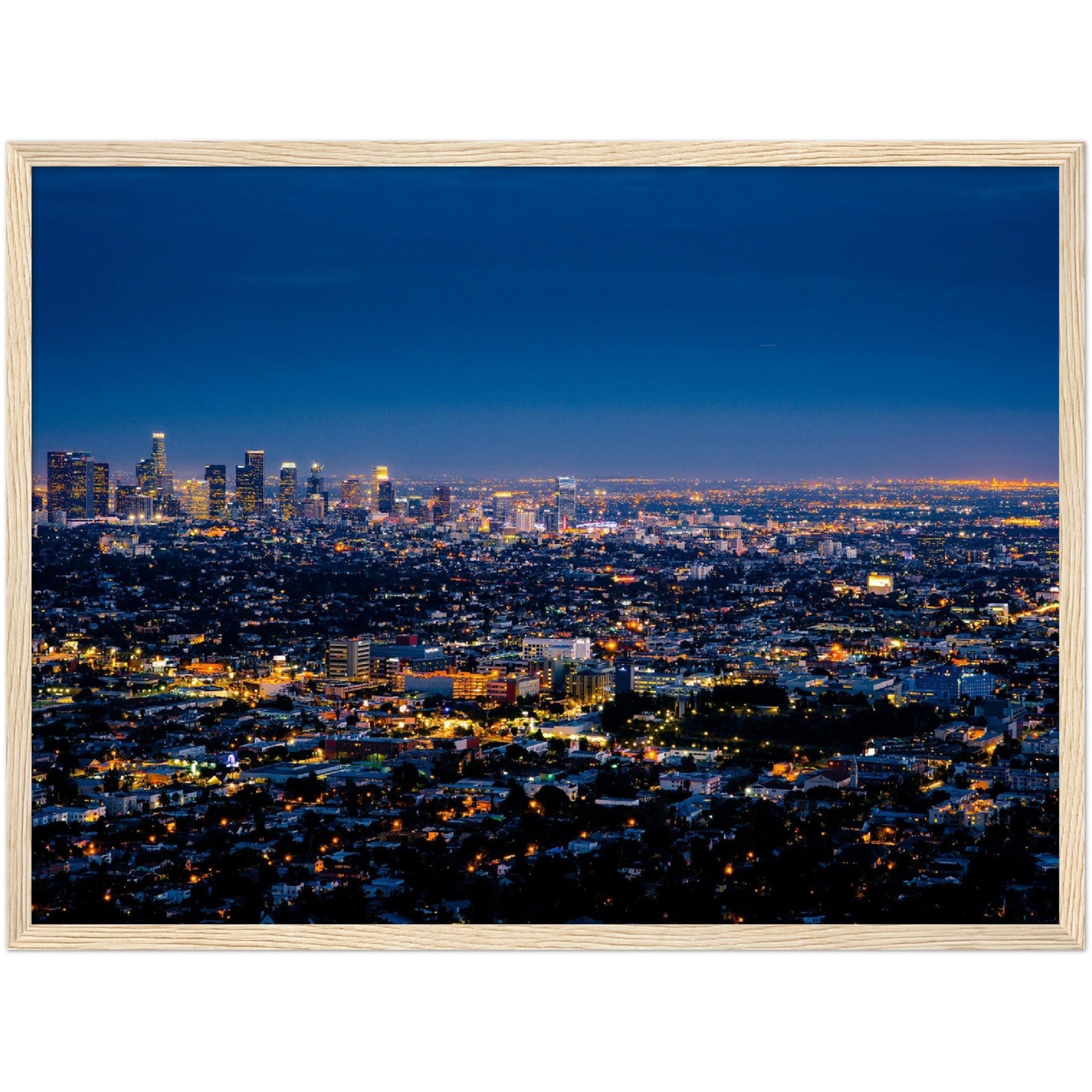 Los Angeles at Night Wall Art - Luxury Art Canvas