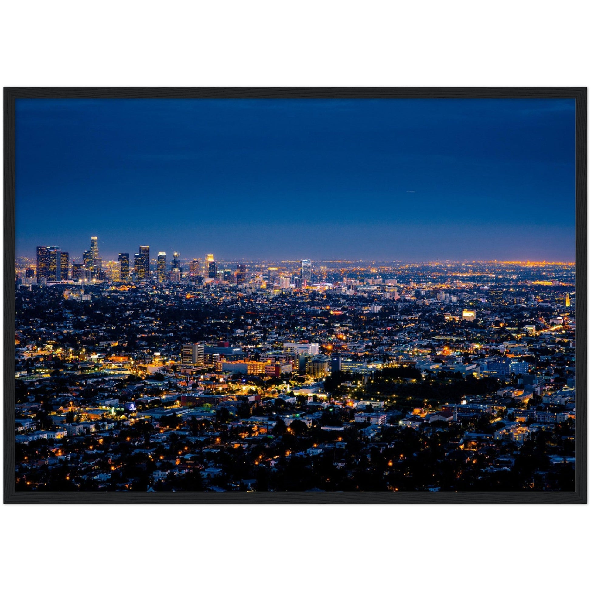 Los Angeles at Night Wall Art - Luxury Art Canvas