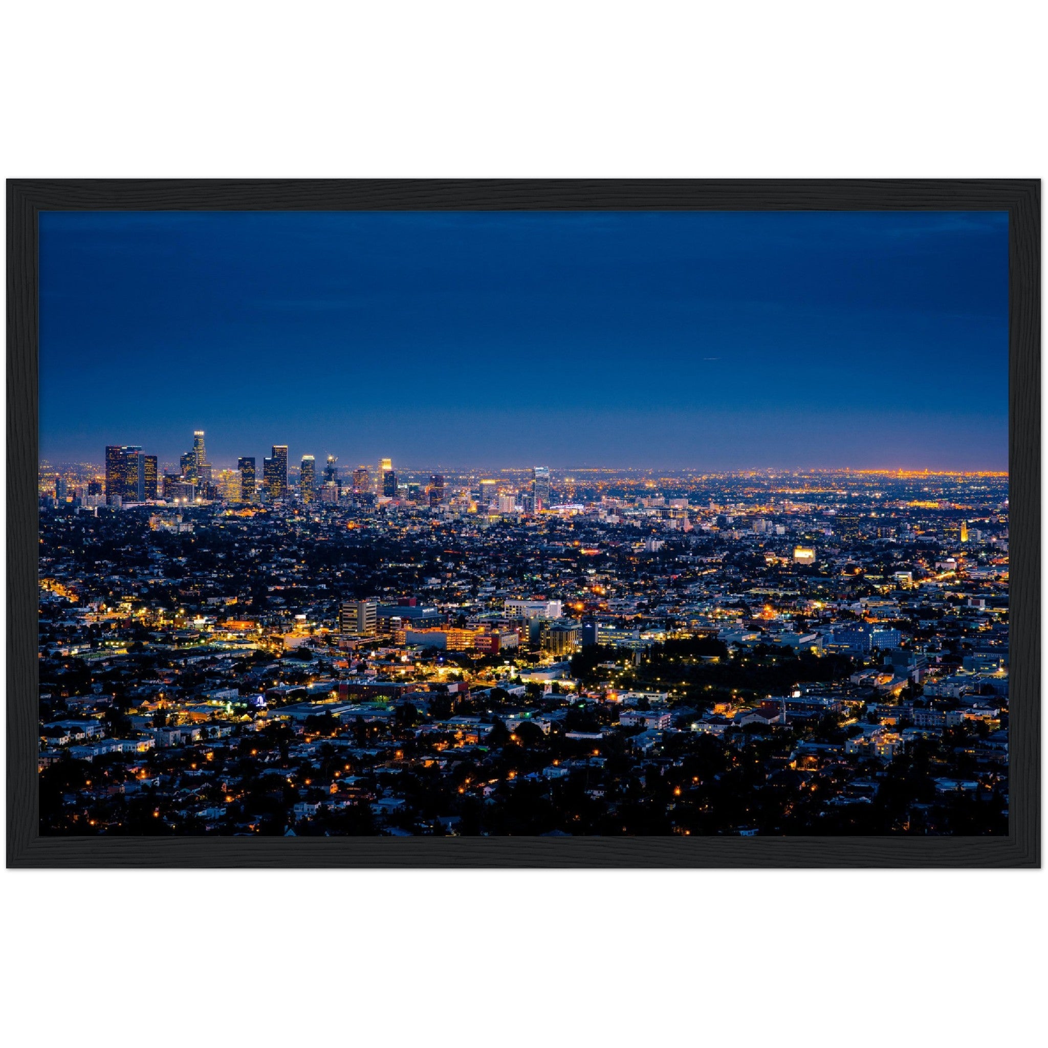 Los Angeles at Night Wall Art - Luxury Art Canvas