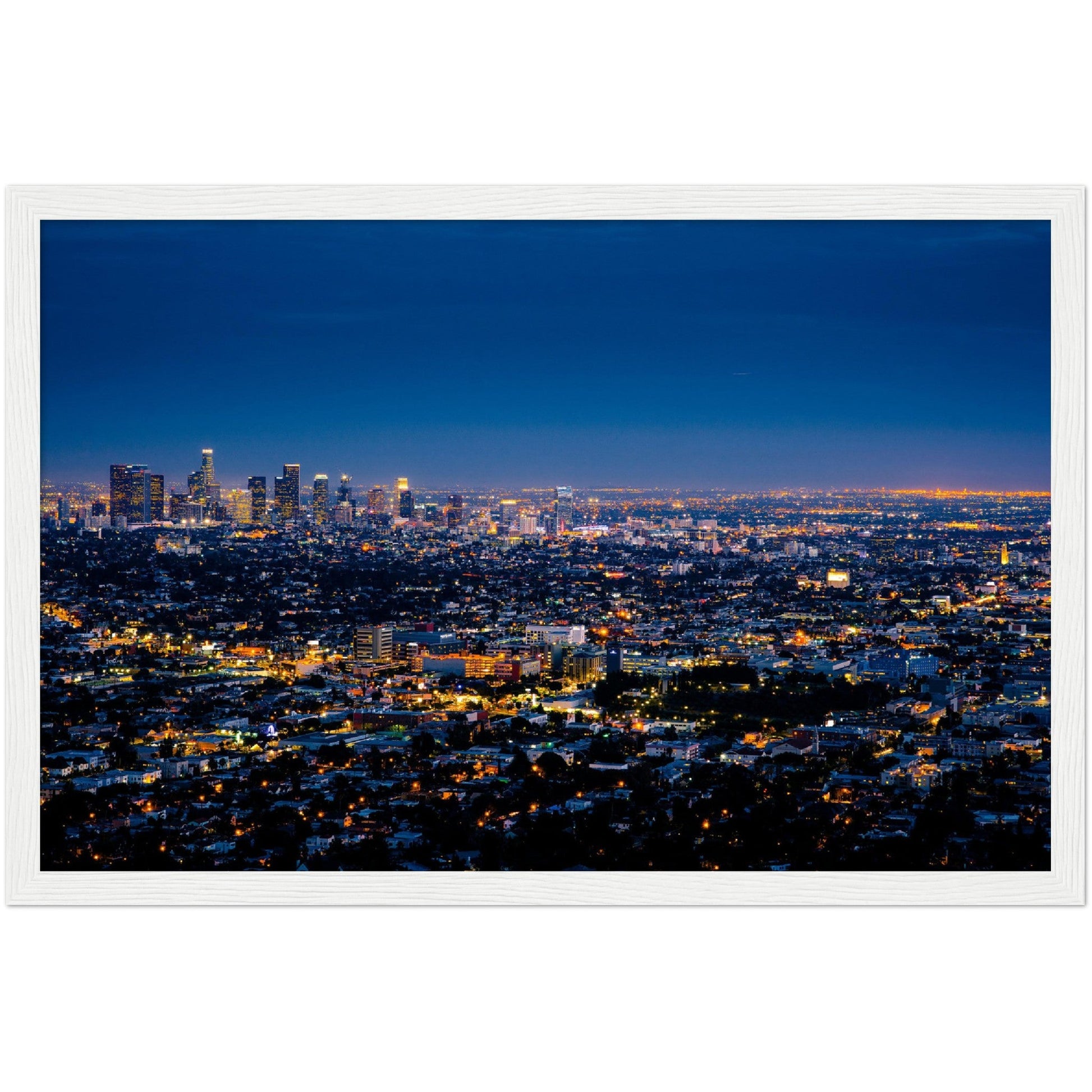 Los Angeles at Night Wall Art - Luxury Art Canvas