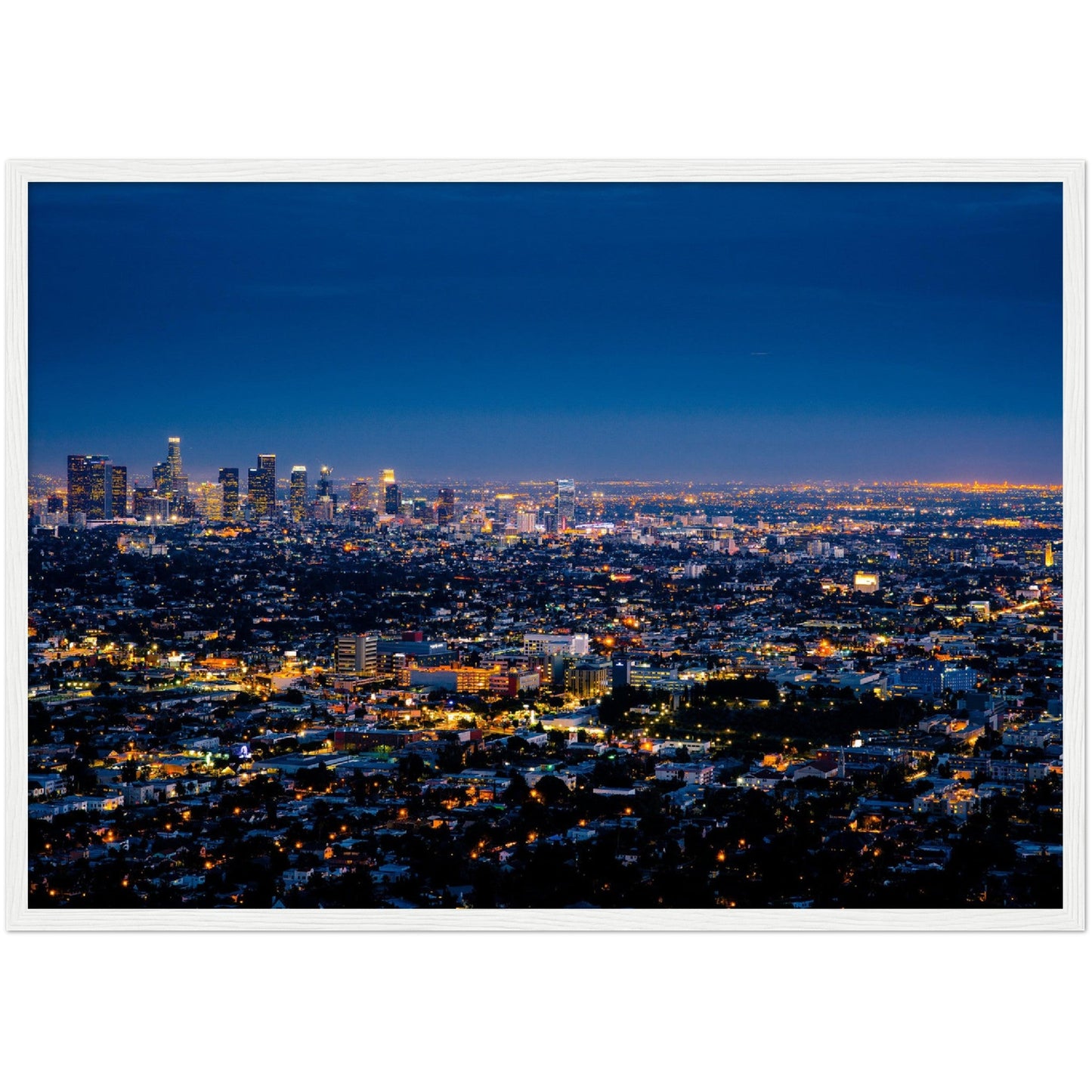 Los Angeles at Night Wall Art - Luxury Art Canvas