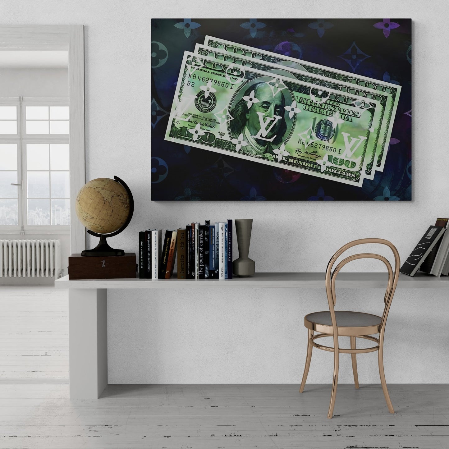 Louis Vuitton Bill Wall Art - Luxury Art Canvas