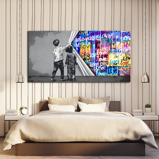 Love Graffiti Wall Art - Luxury Art Canvas