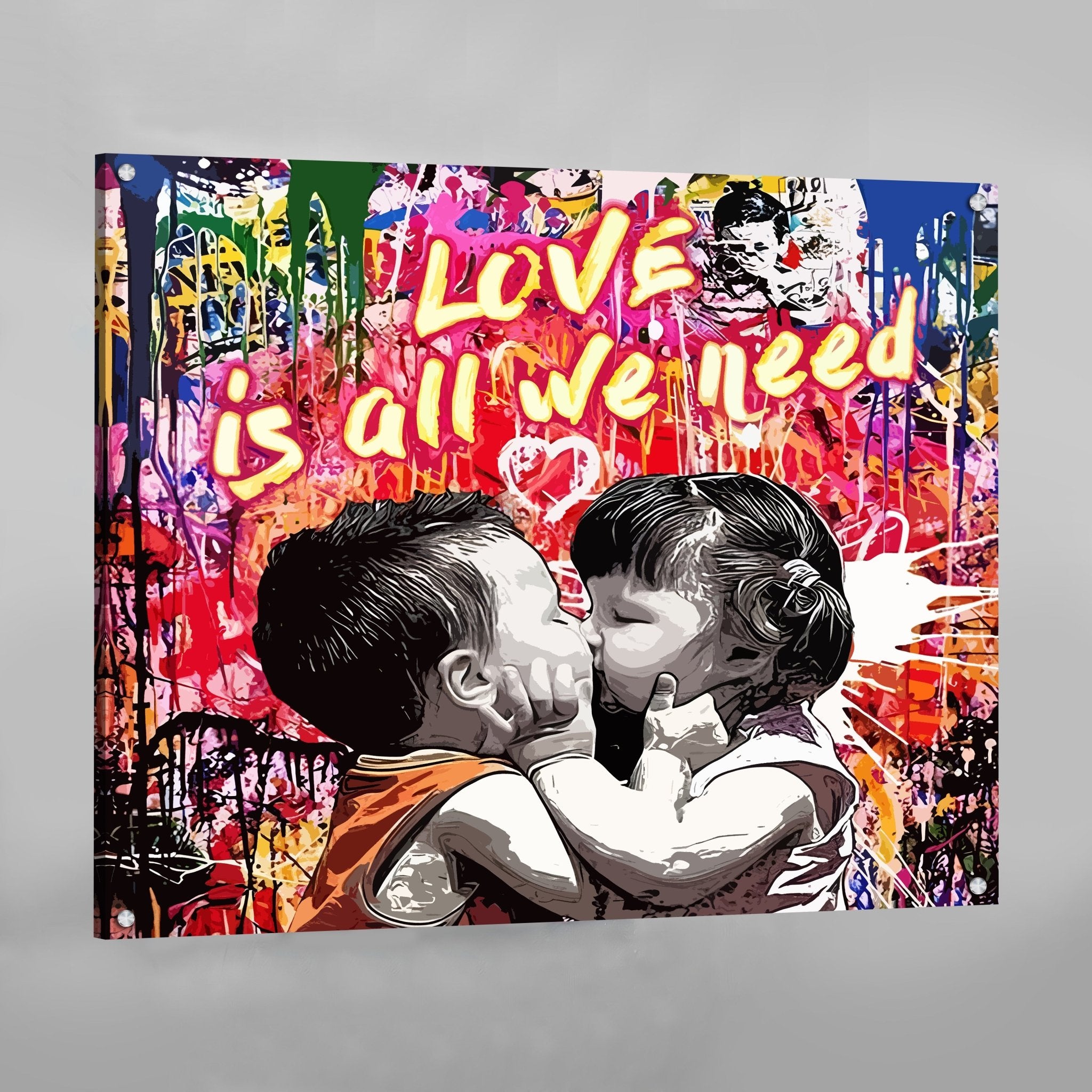 Love Is All We Need Canvas Wall Art - Luxury Art Canvas