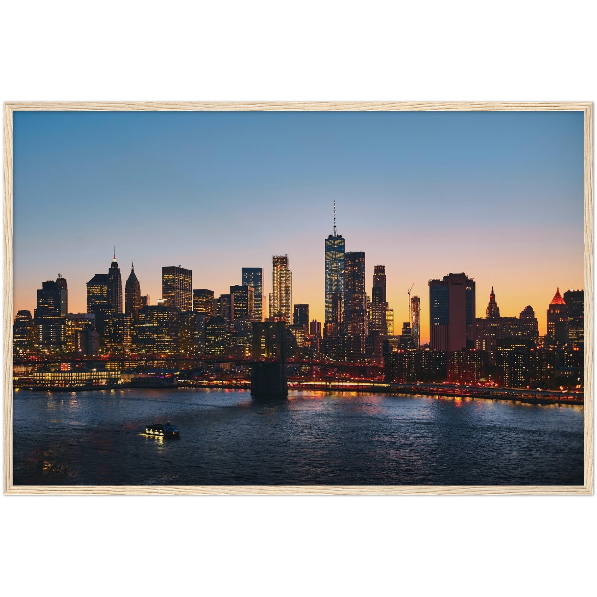 Manhattan Skyline Wall Art - Luxury Art Canvas