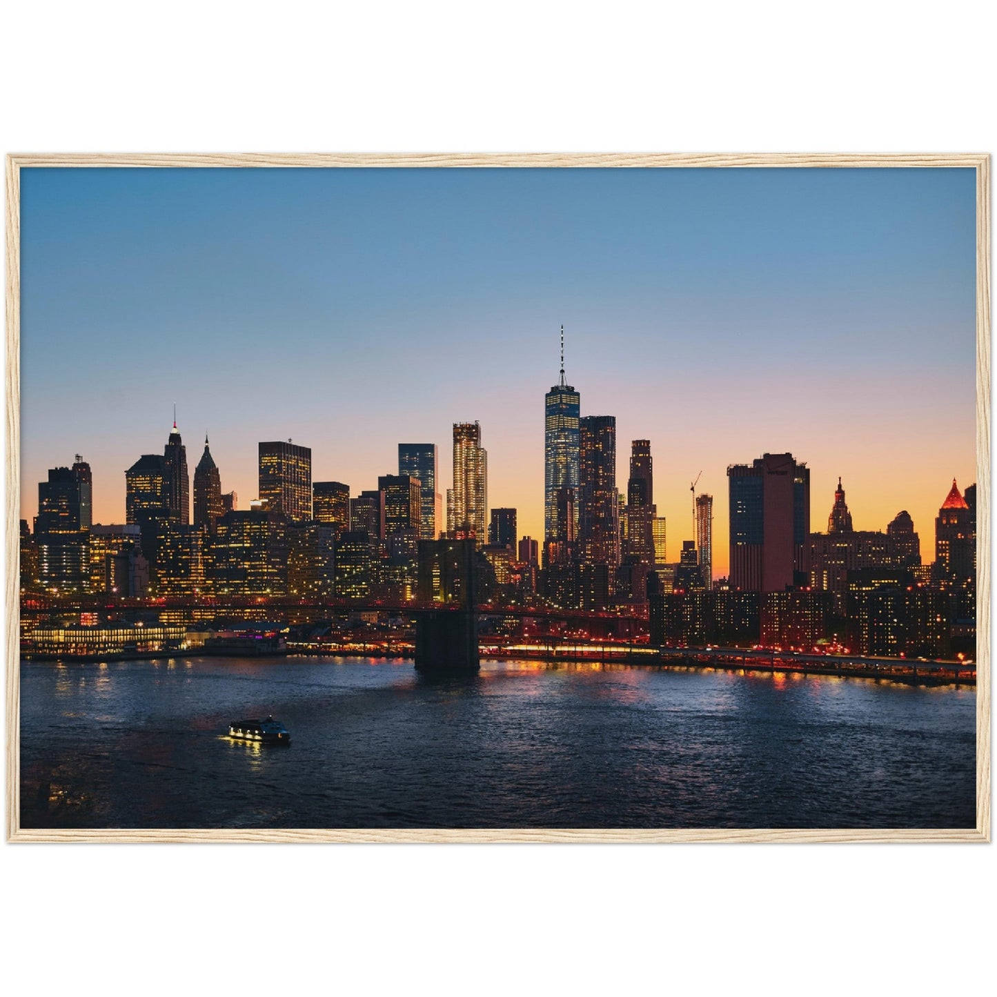 Manhattan Skyline Wall Art - Luxury Art Canvas