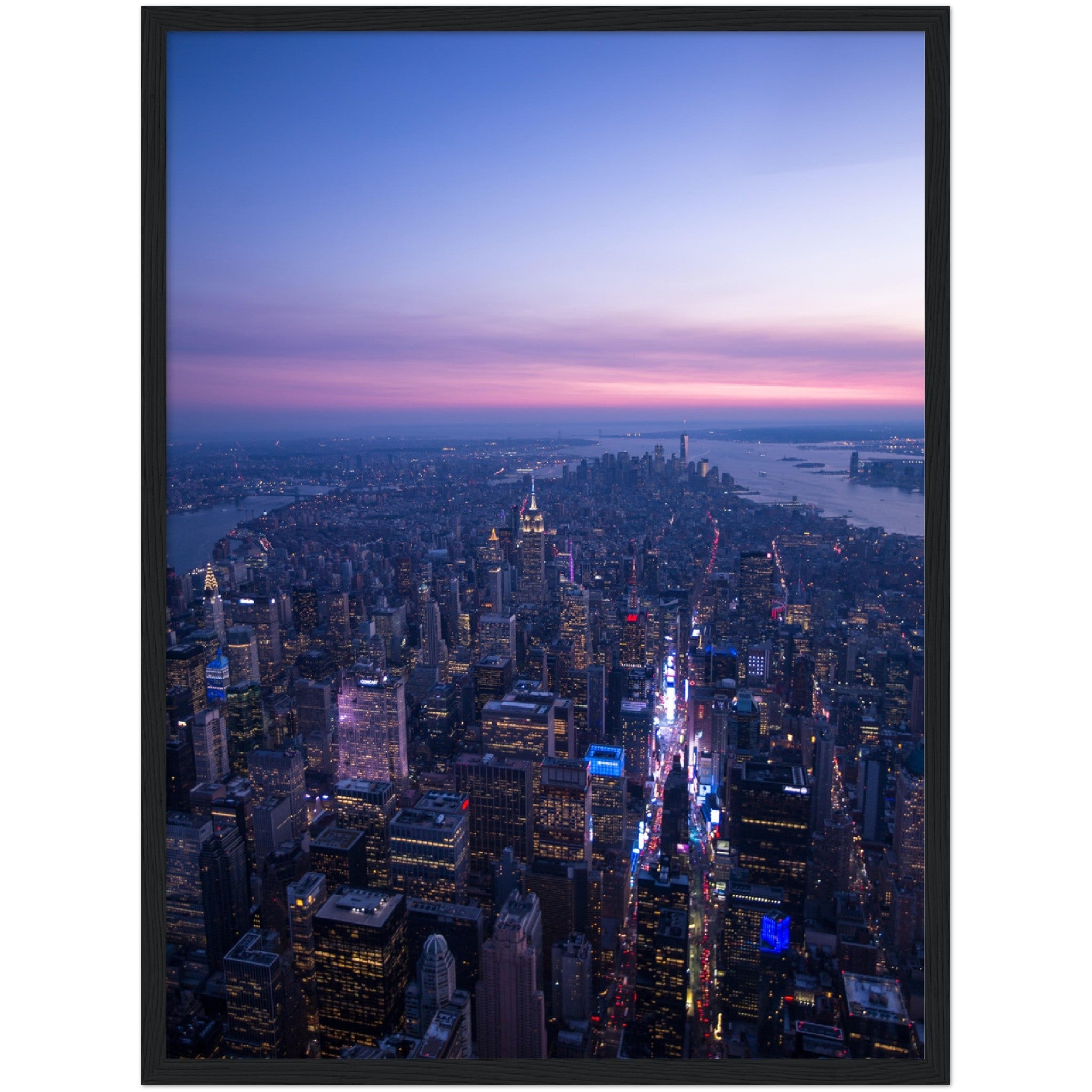Manhattan Sunset Wall Art - Luxury Art Canvas