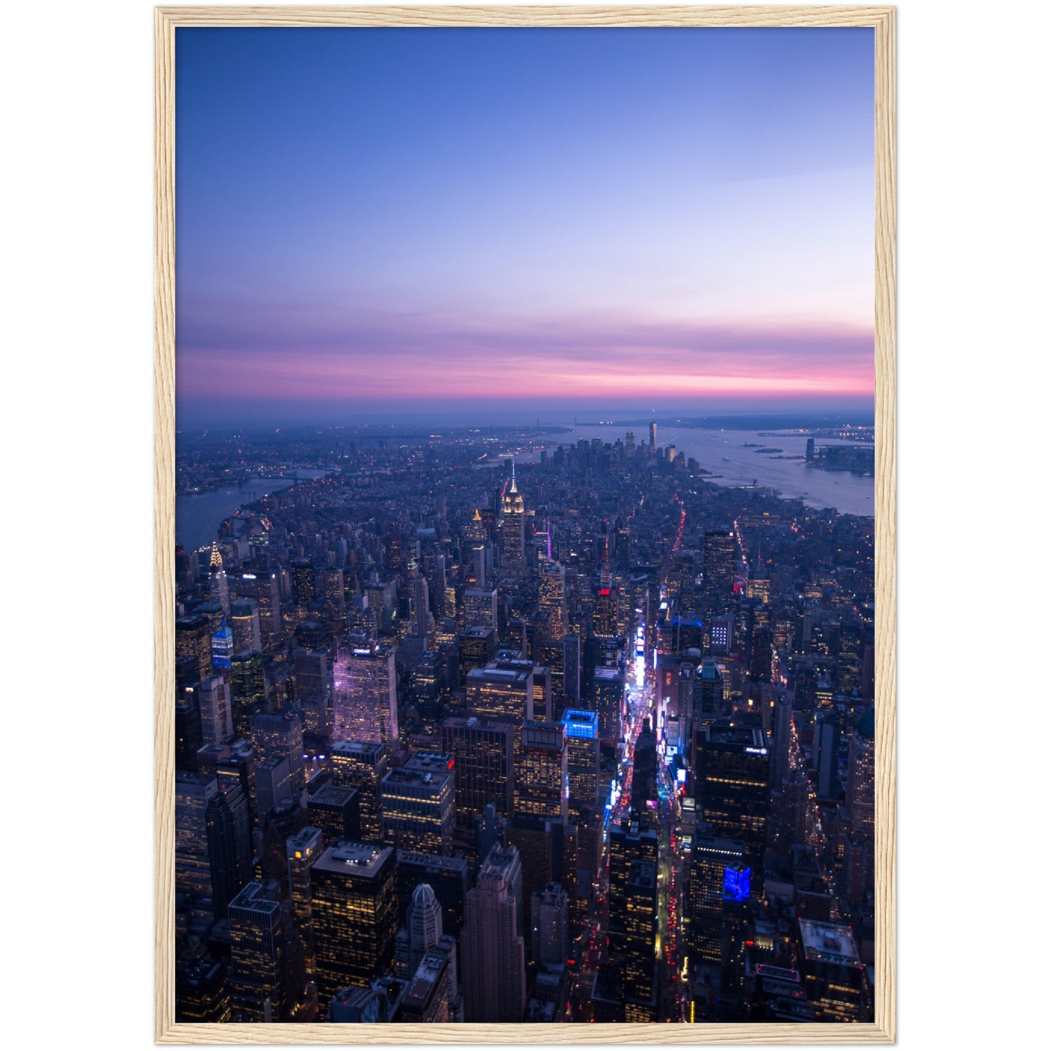 Manhattan Sunset Wall Art - Luxury Art Canvas