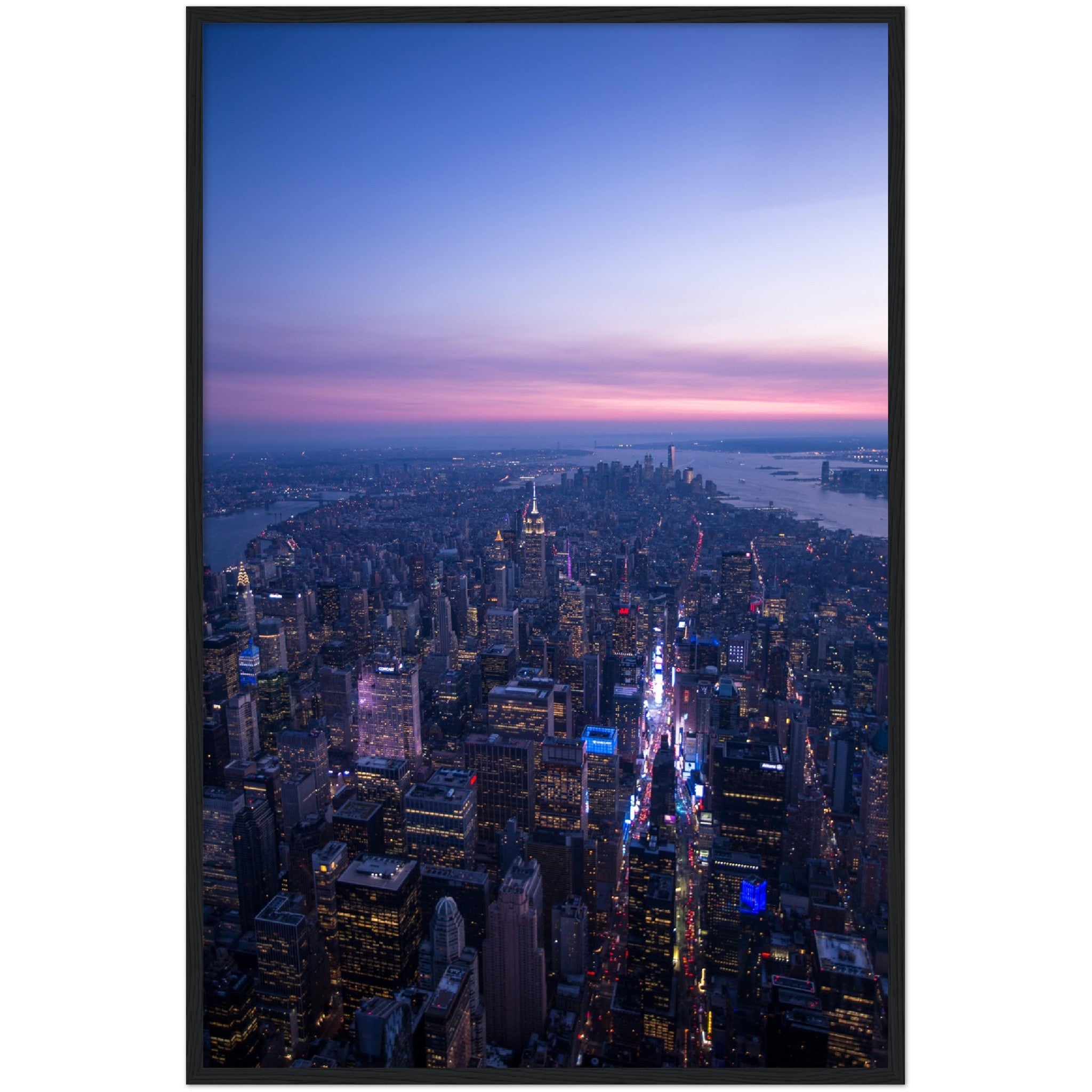 Manhattan Sunset Wall Art - Luxury Art Canvas