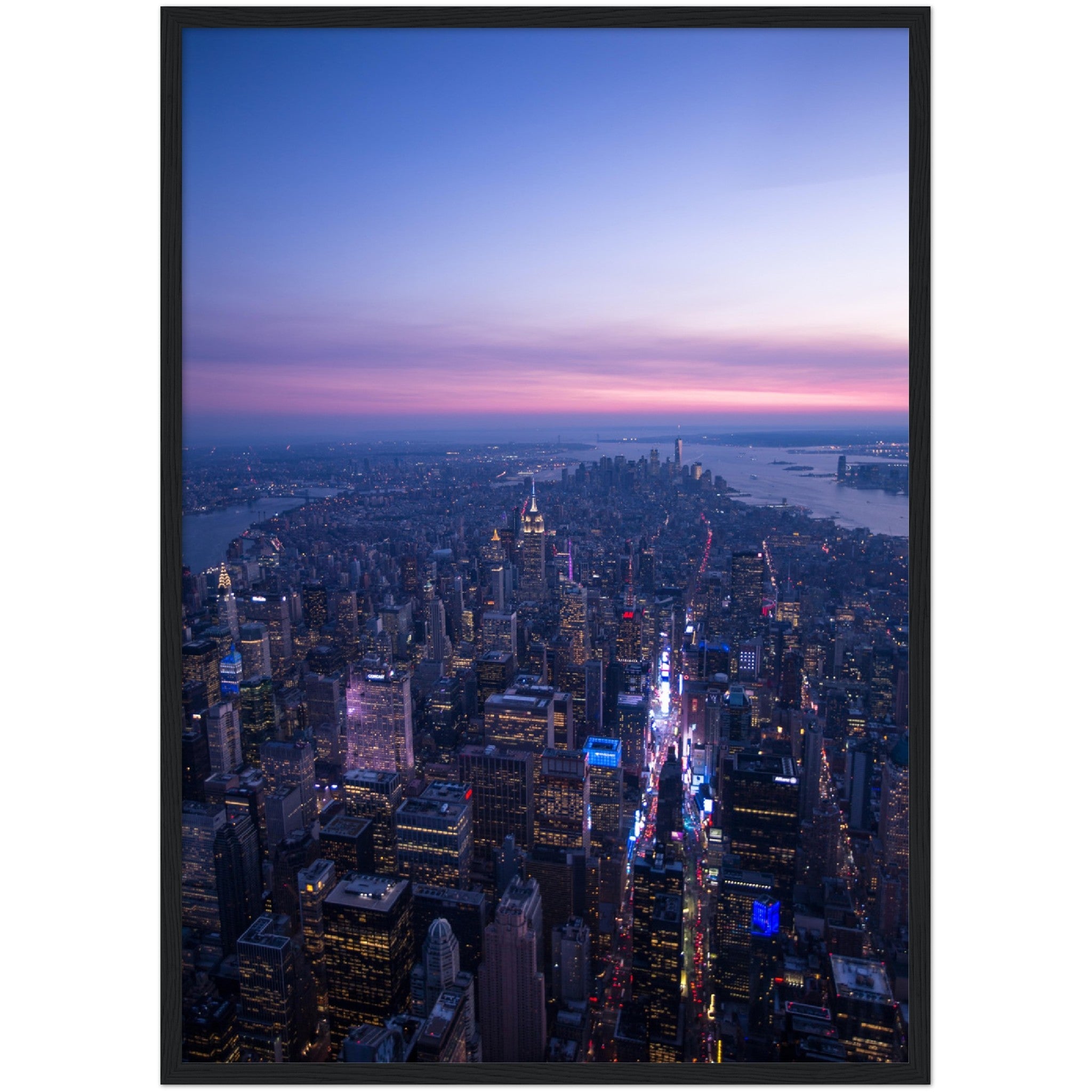 Manhattan Sunset Wall Art - Luxury Art Canvas