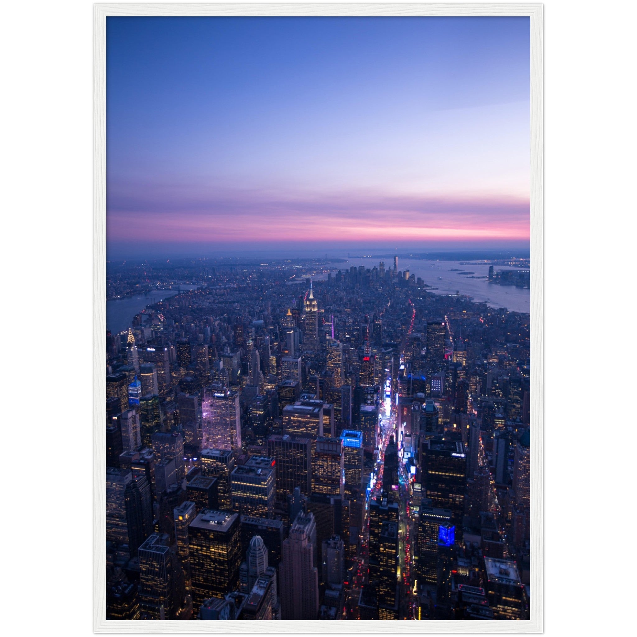 Manhattan Sunset Wall Art - Luxury Art Canvas