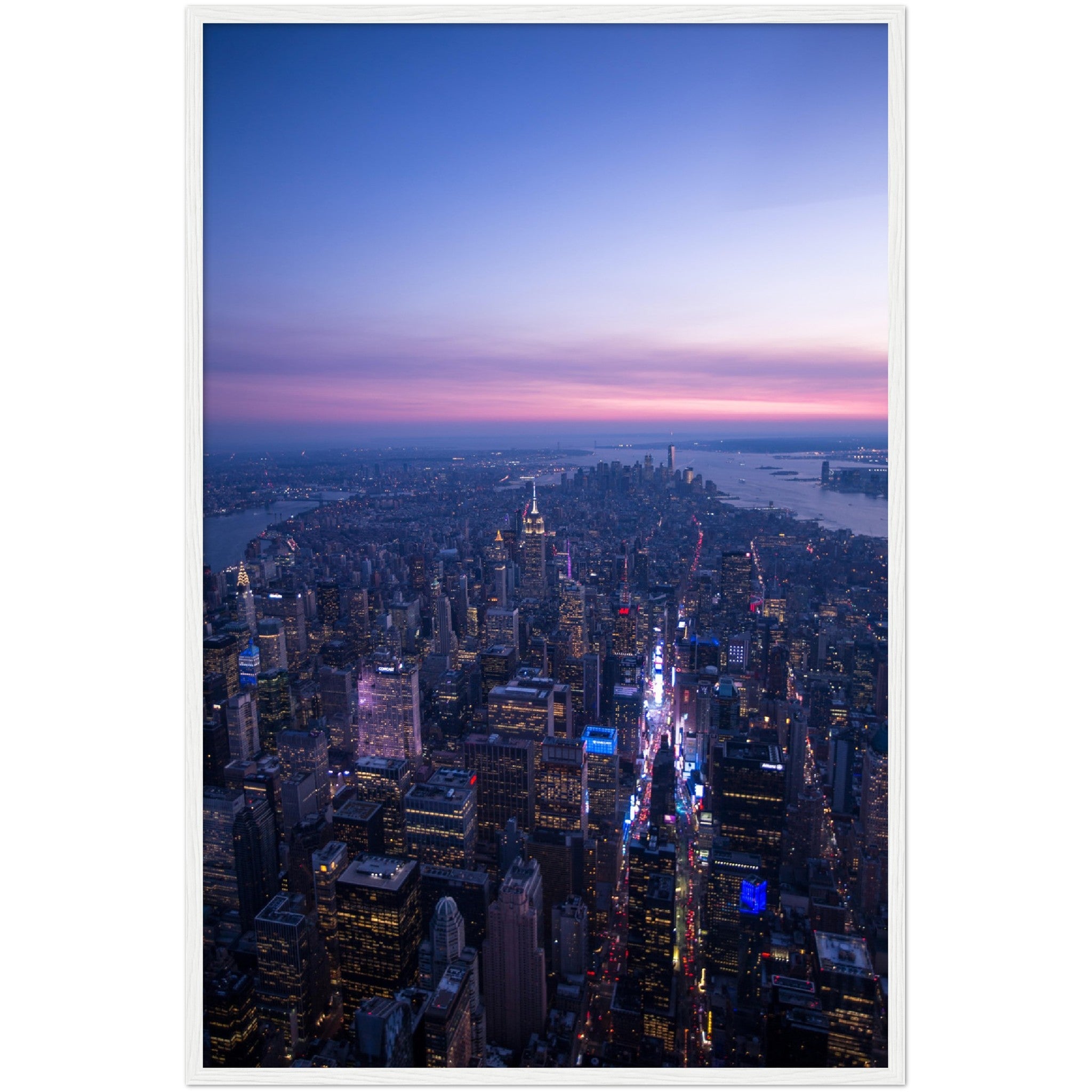 Manhattan Sunset Wall Art - Luxury Art Canvas