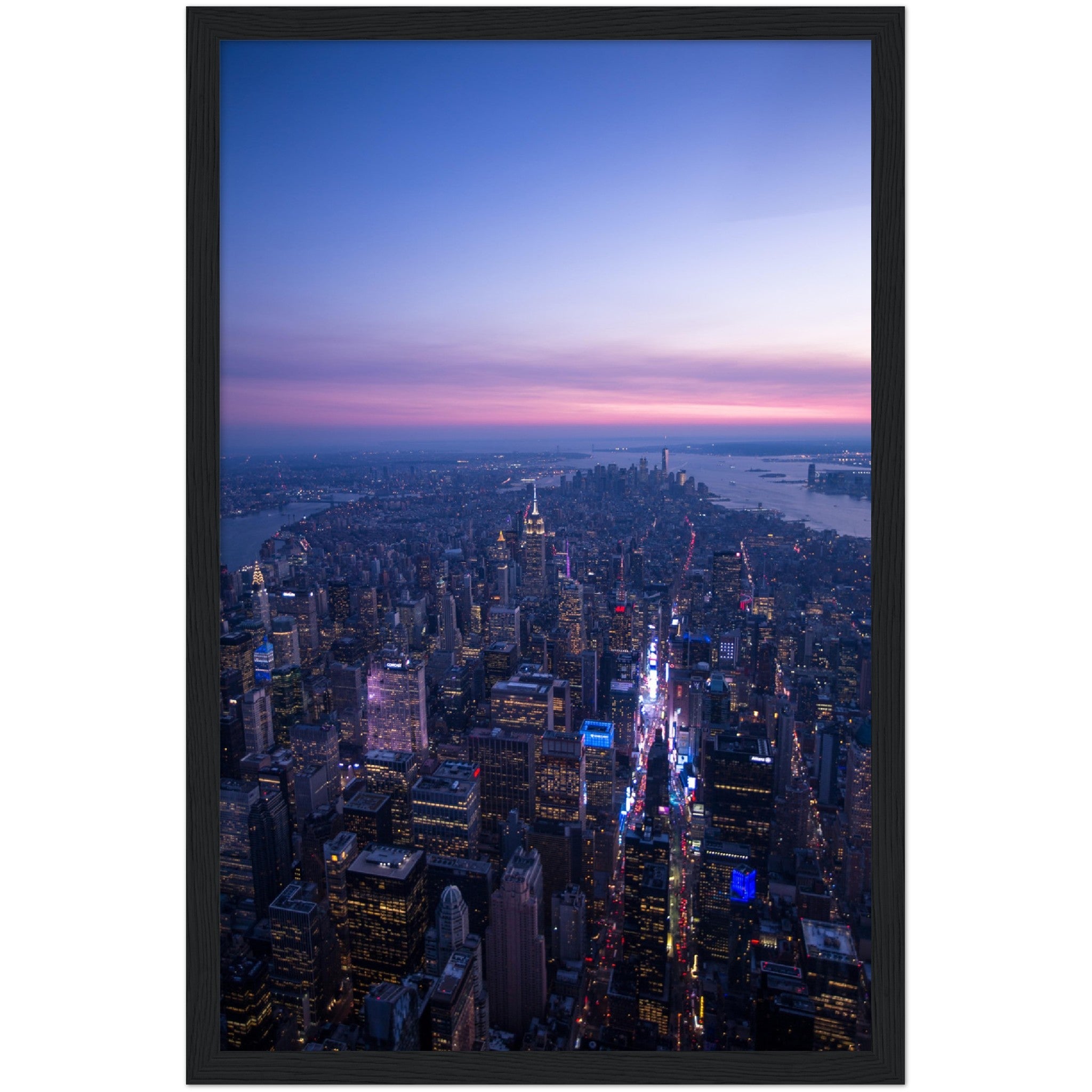 Manhattan Sunset Wall Art - Luxury Art Canvas