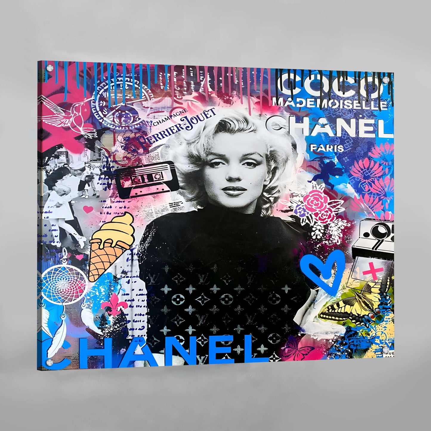 Marilyn Monroe Pop Art Canvas Art - Luxury Art Canvas