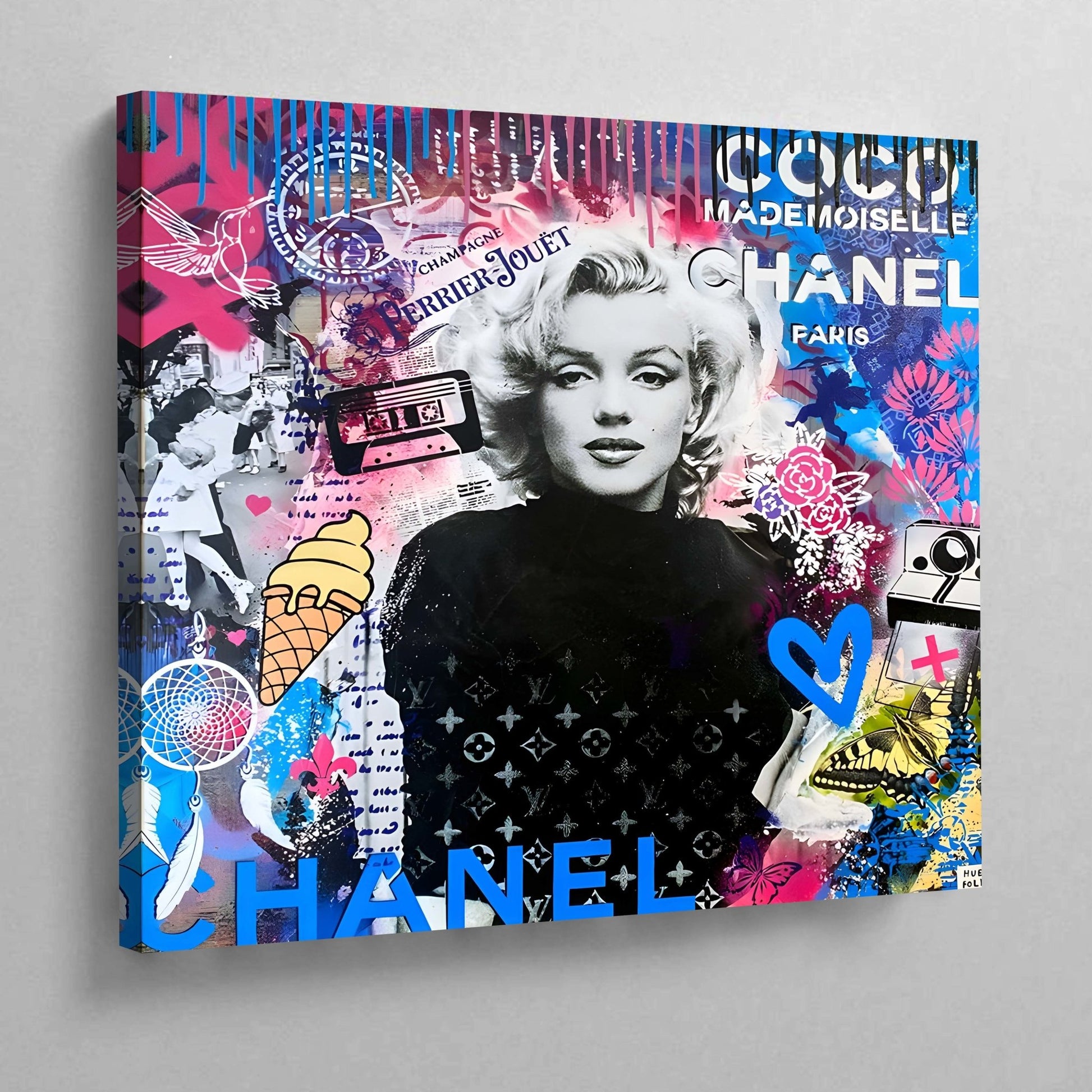 Marilyn Monroe Pop Art Canvas Art - Luxury Art Canvas