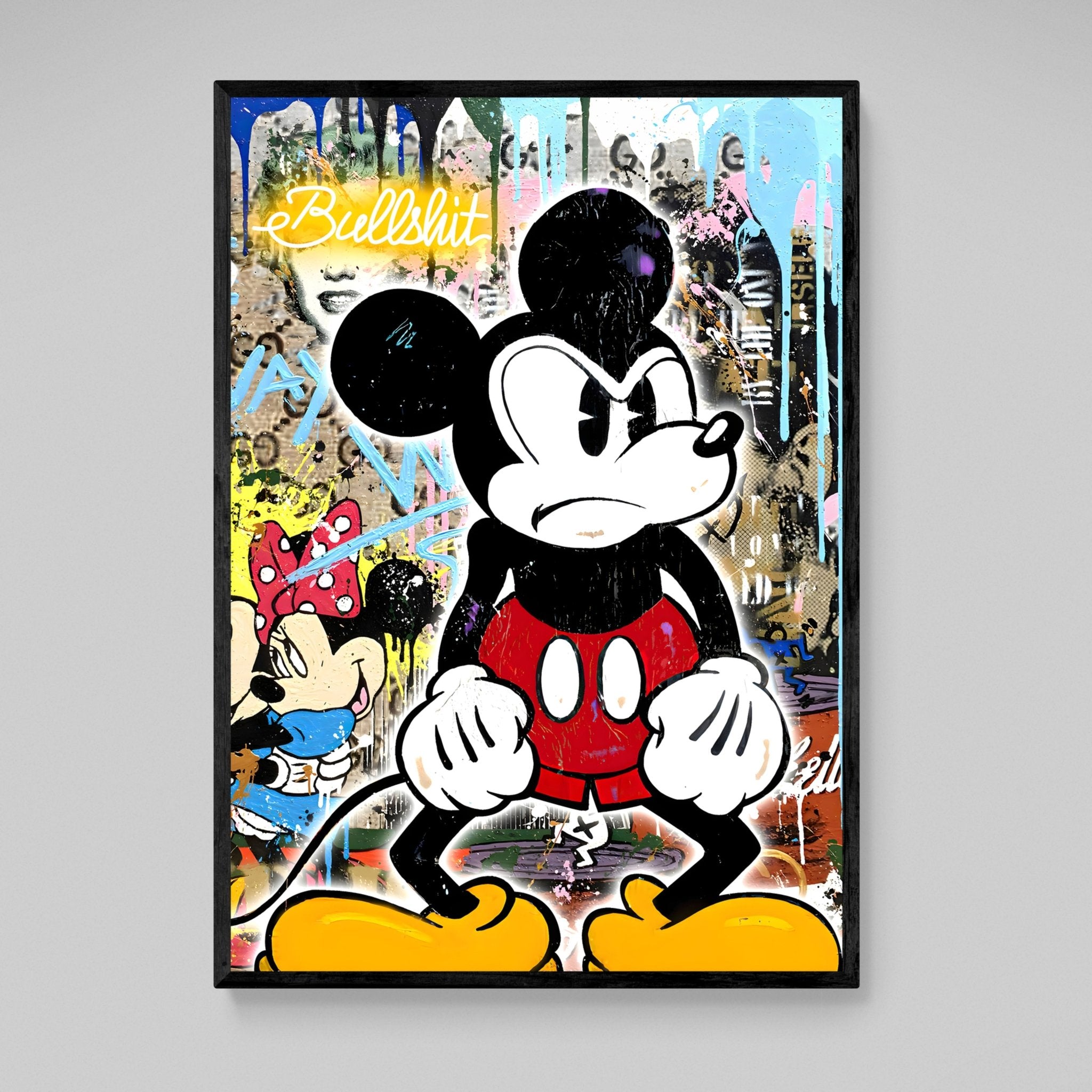 Mouse Graffiti Wall Art - Luxury Art Canvas