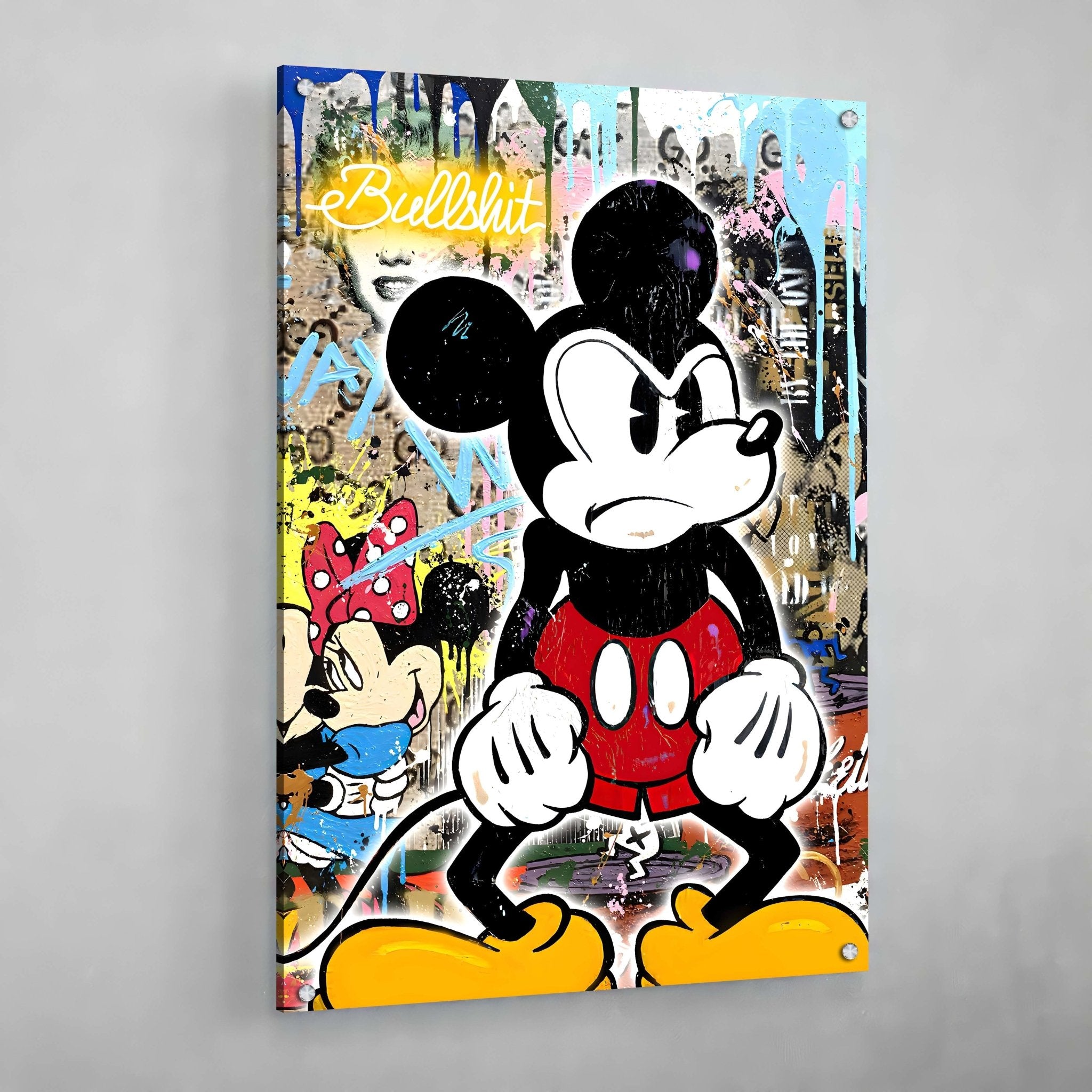 Mouse Graffiti Wall Art - Luxury Art Canvas