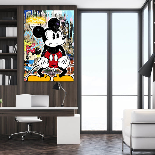 Mouse Graffiti Wall Art - Luxury Art Canvas