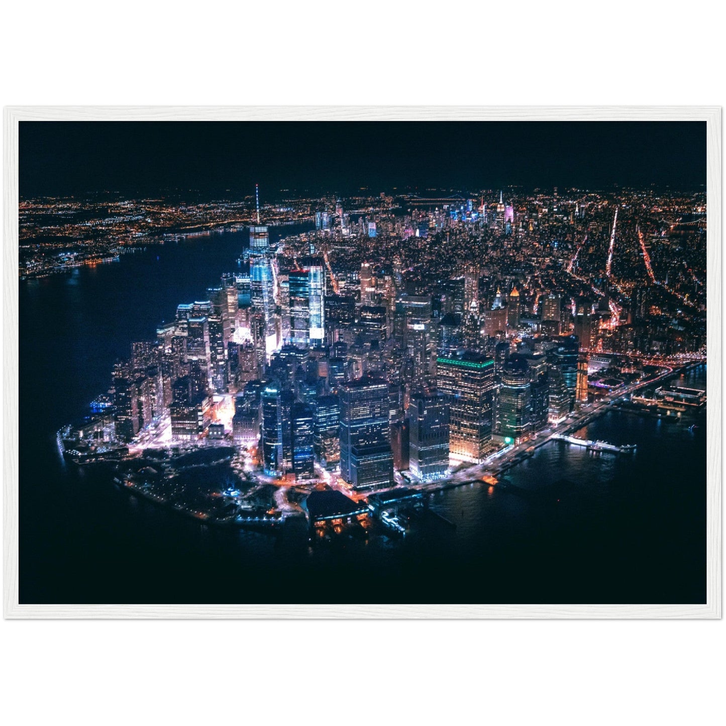 New York at Night Wall Art - Luxury Art Canvas
