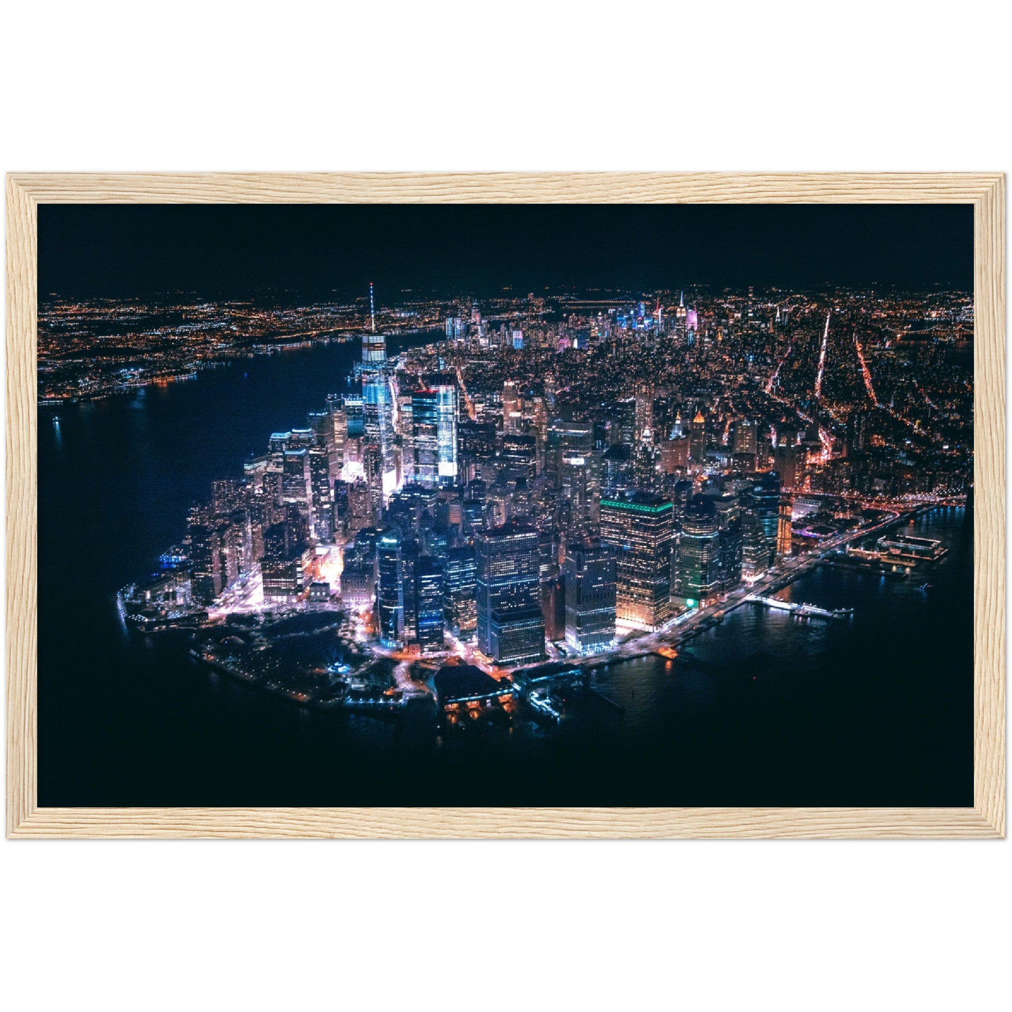 New York at Night Wall Art - Luxury Art Canvas