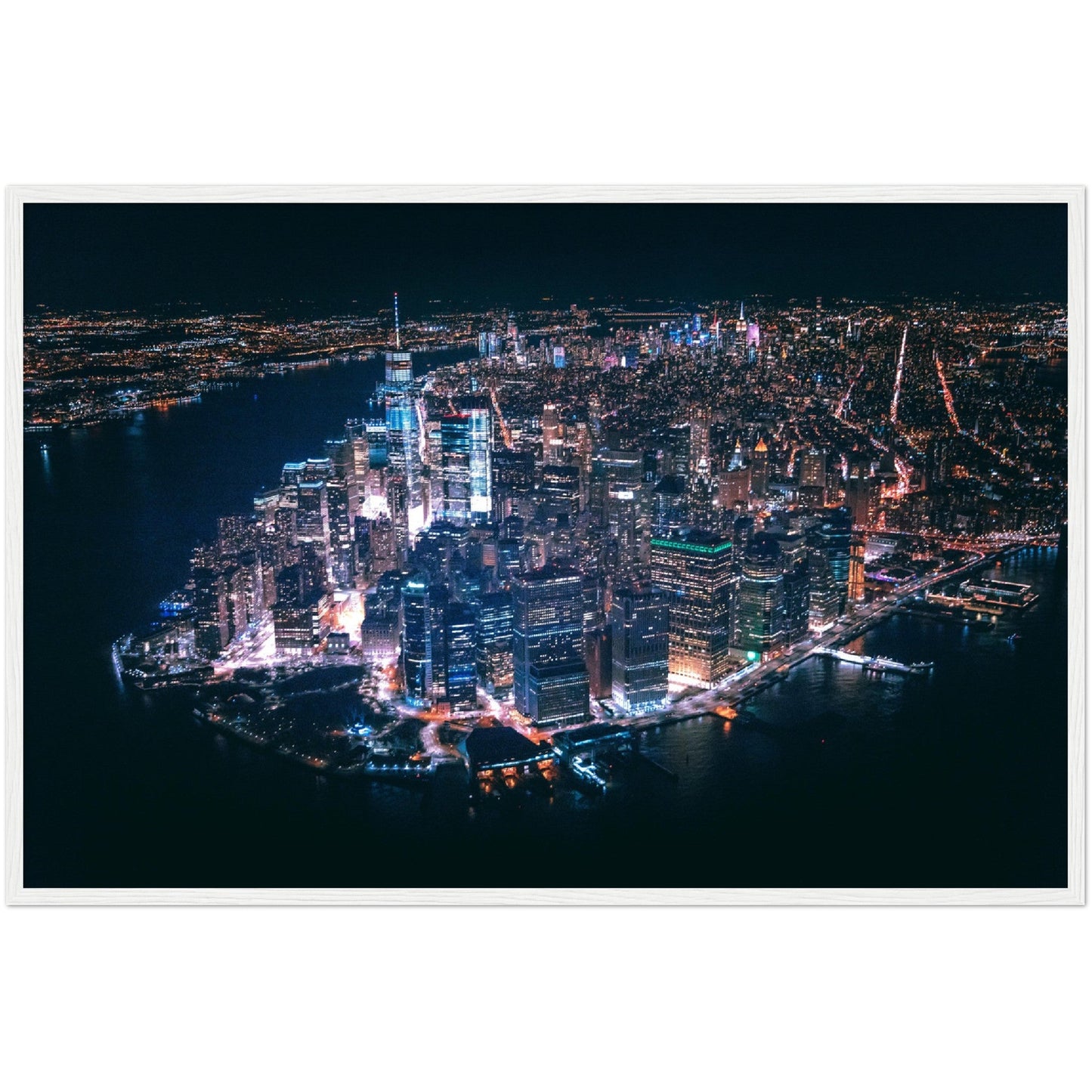 New York at Night Wall Art - Luxury Art Canvas