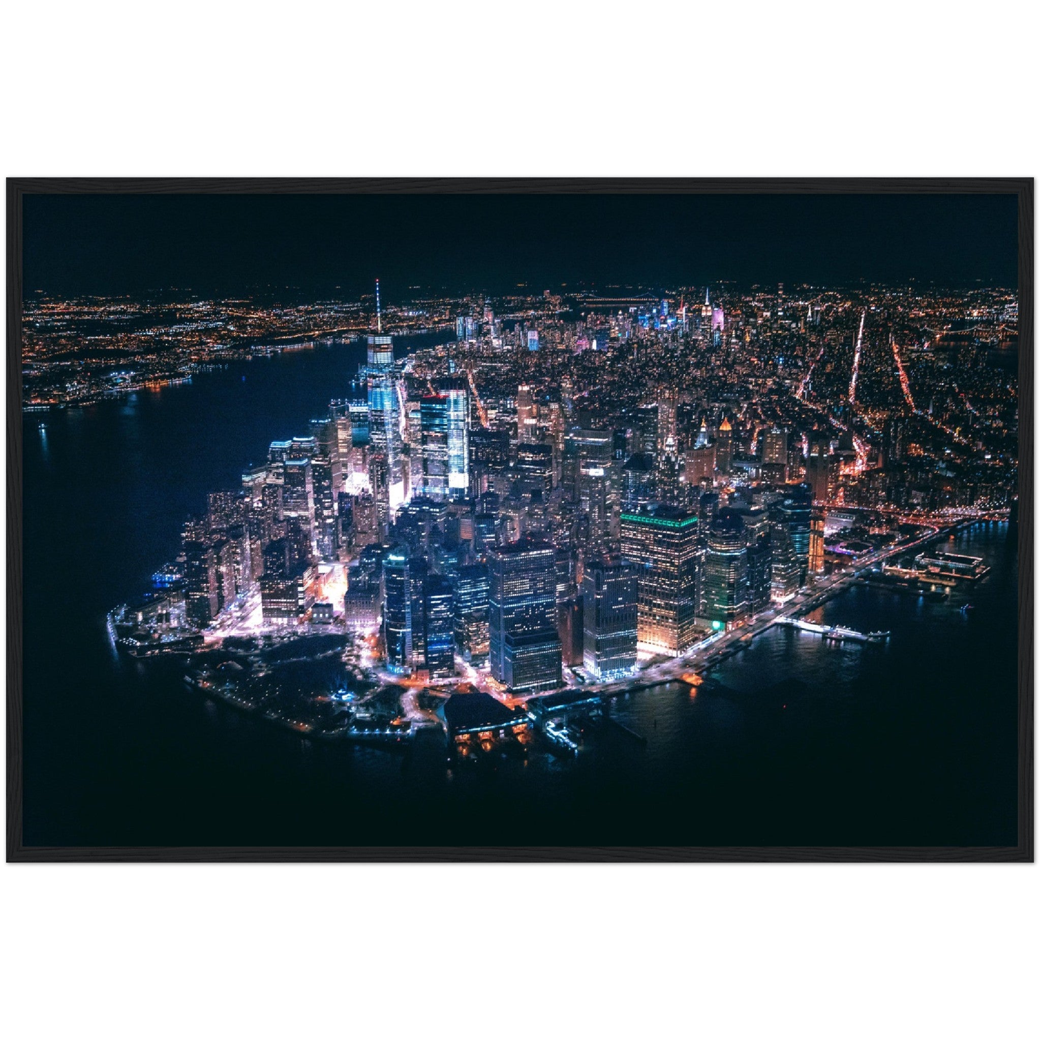 New York at Night Wall Art - Luxury Art Canvas