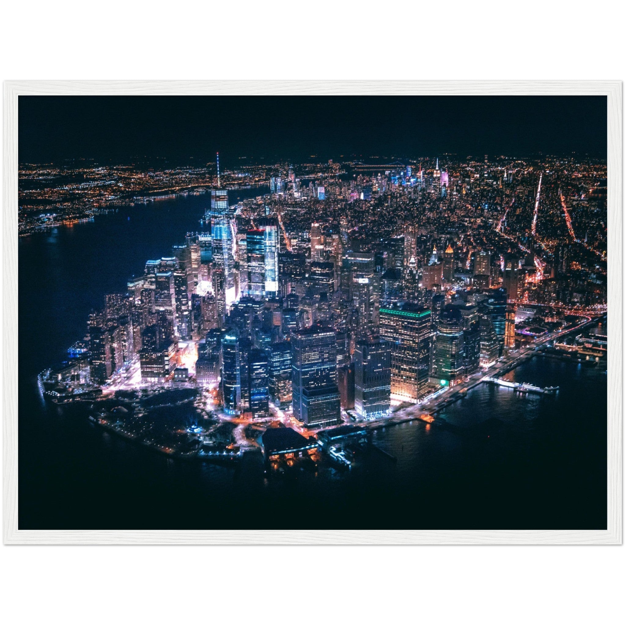 New York at Night Wall Art - Luxury Art Canvas