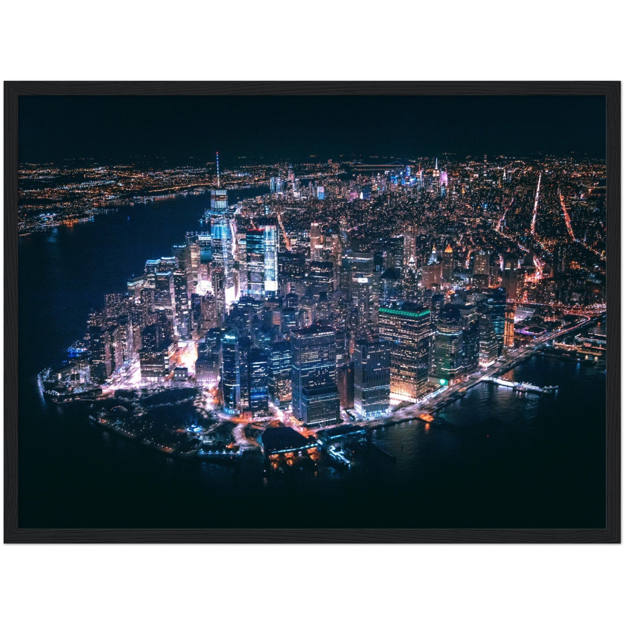 New York at Night Wall Art - Luxury Art Canvas
