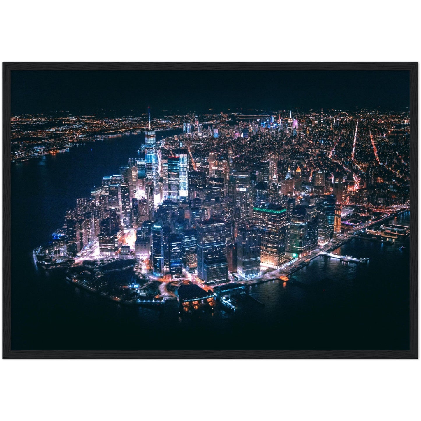 New York at Night Wall Art - Luxury Art Canvas
