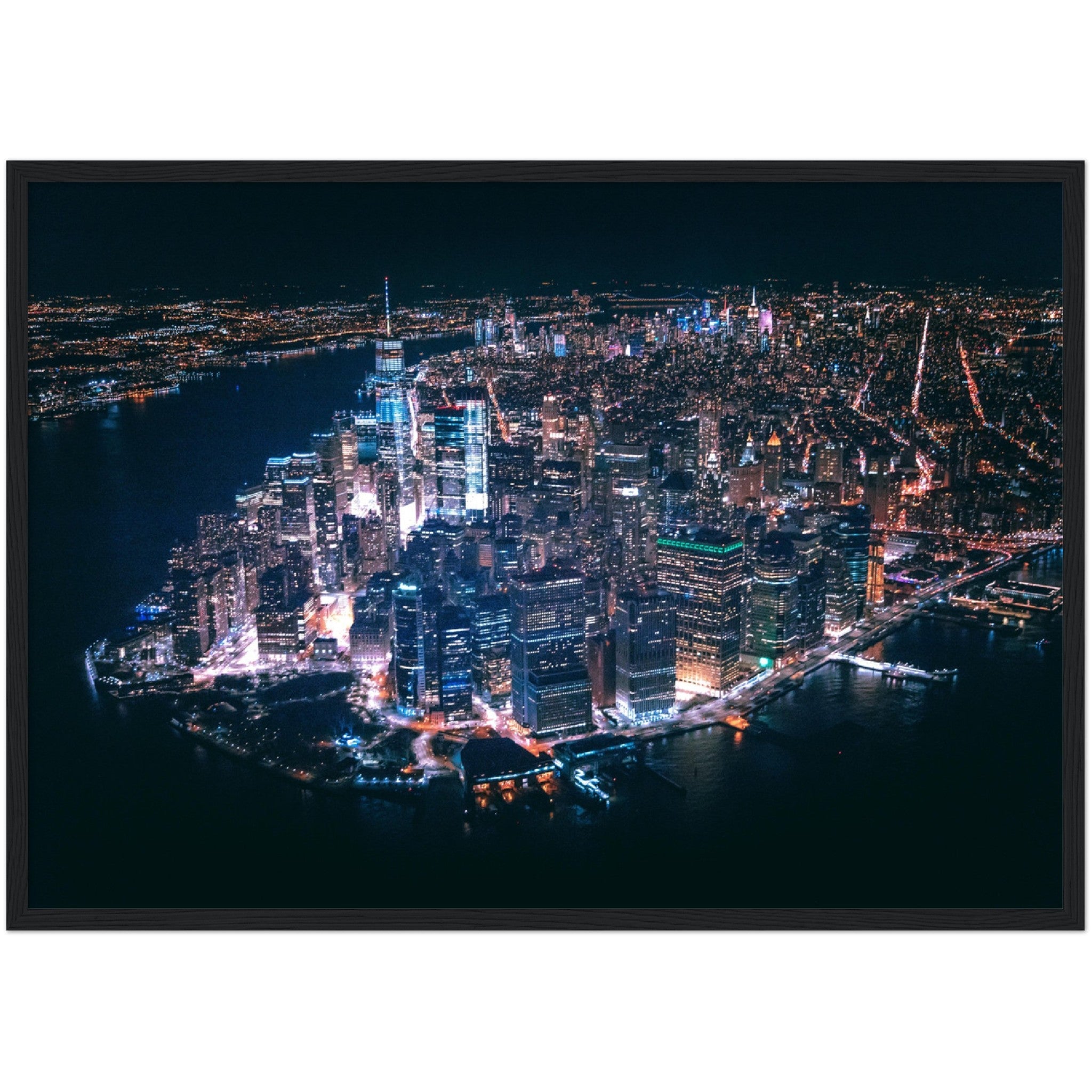 New York at Night Wall Art - Luxury Art Canvas