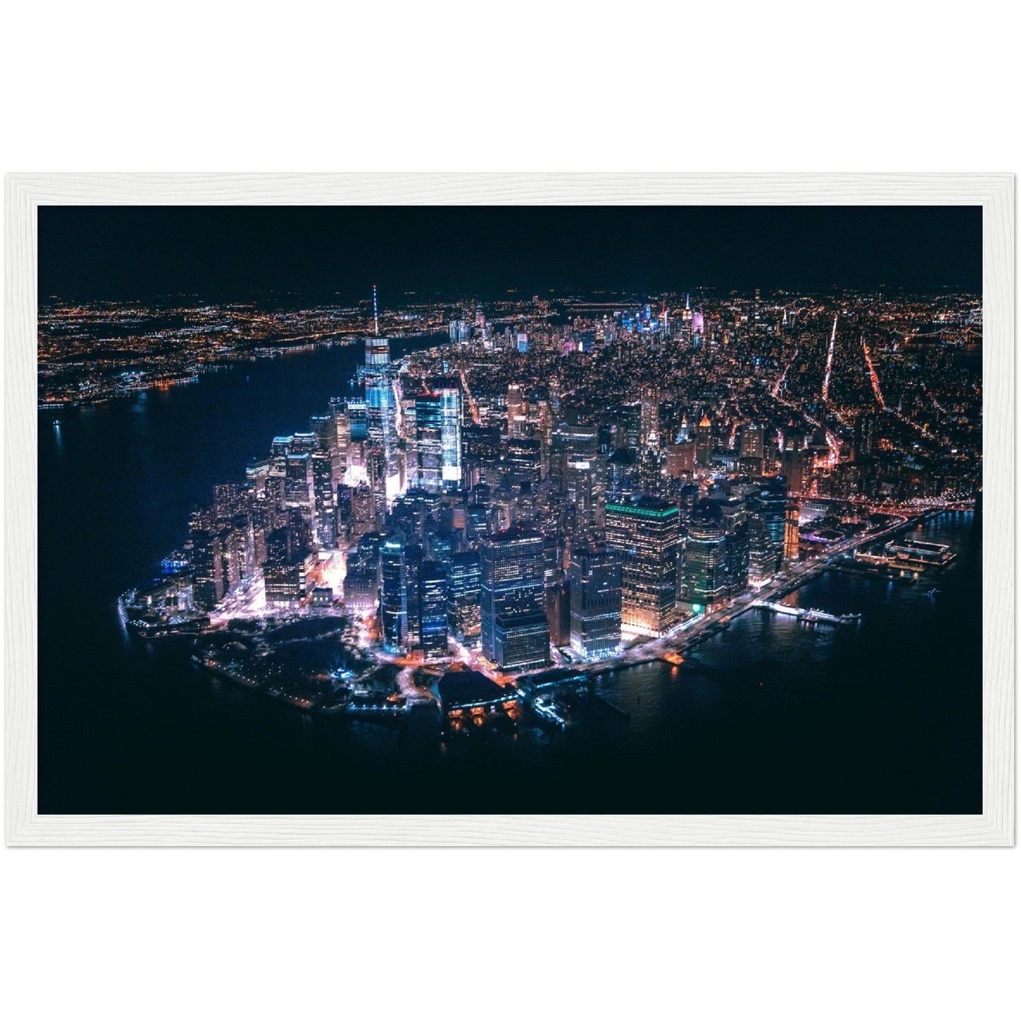 New York at Night Wall Art - Luxury Art Canvas