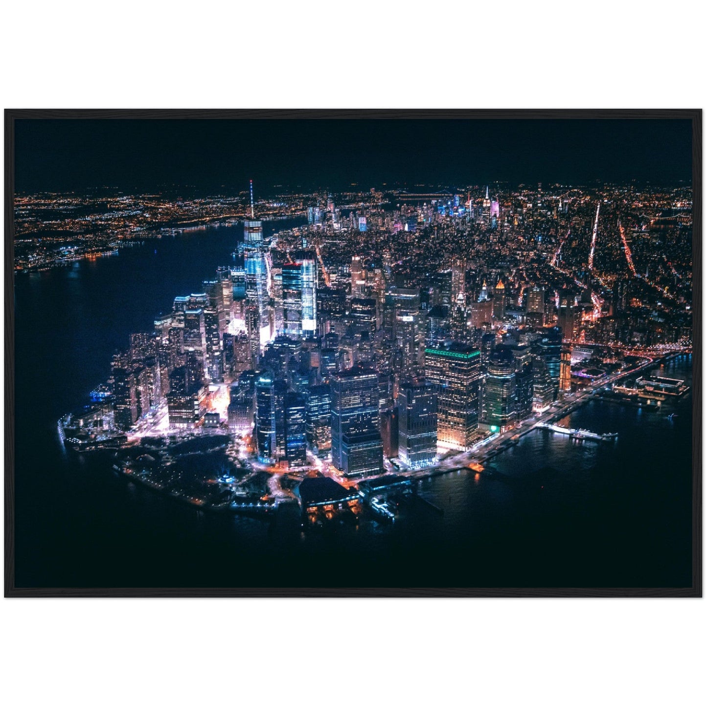 New York at Night Wall Art - Luxury Art Canvas