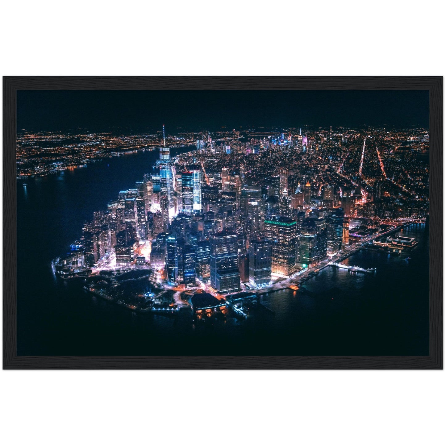 New York at Night Wall Art - Luxury Art Canvas