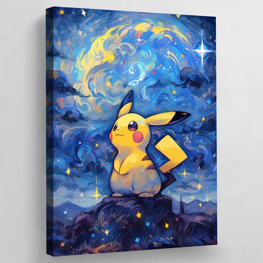 Pika Anime Wall Art - Luxury Art Canvas