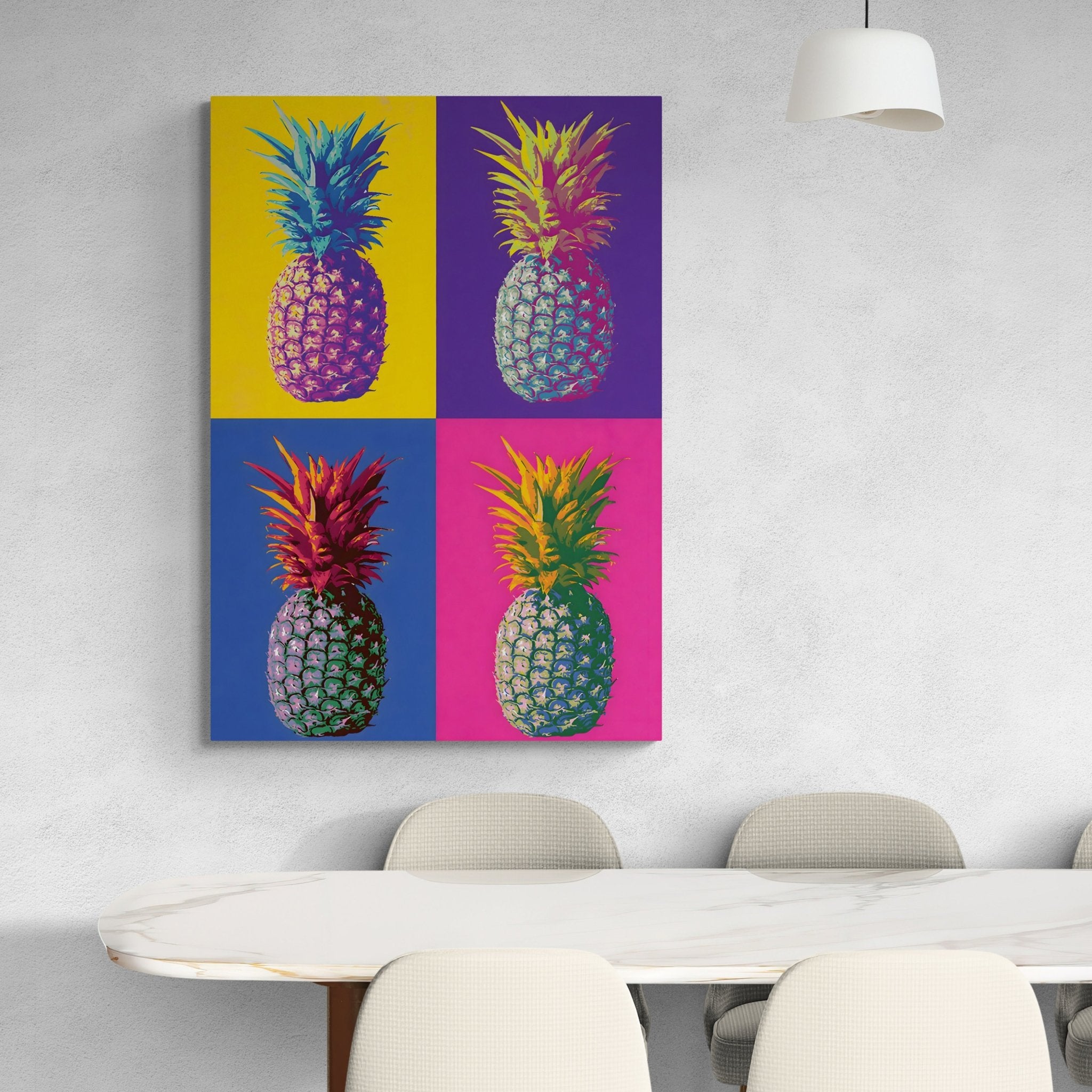 Pineapple Pop Art Canvas - Luxury Art Canvas