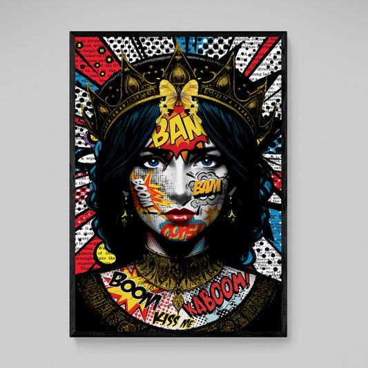 Pop Art Woman Canvas - Luxury Art Canvas