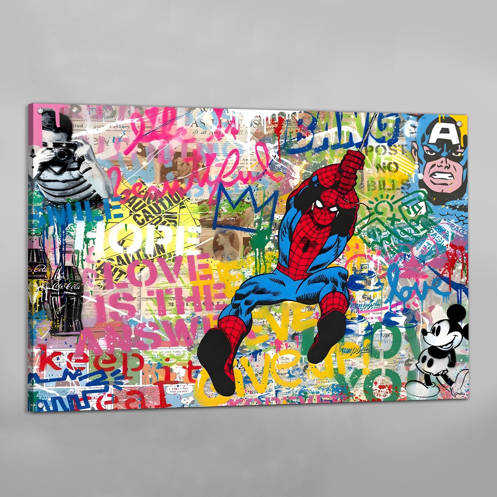 Pop Culture Graffiti Wall Art - Luxury Art Canvas
