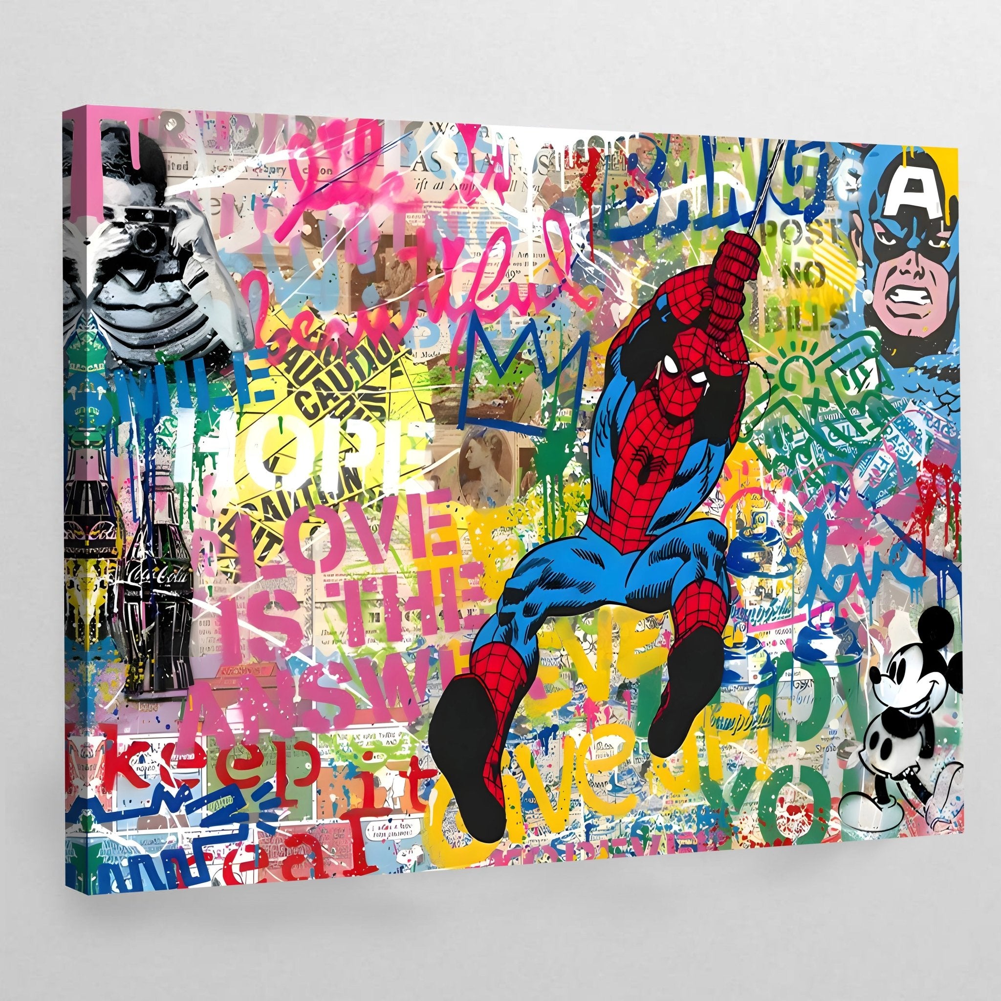 Pop Culture Graffiti Wall Art - Luxury Art Canvas