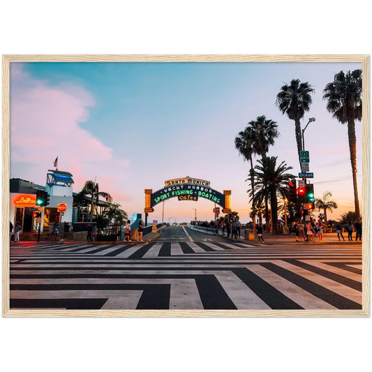 Santa Monica Sign Wall Art - Luxury Art Canvas