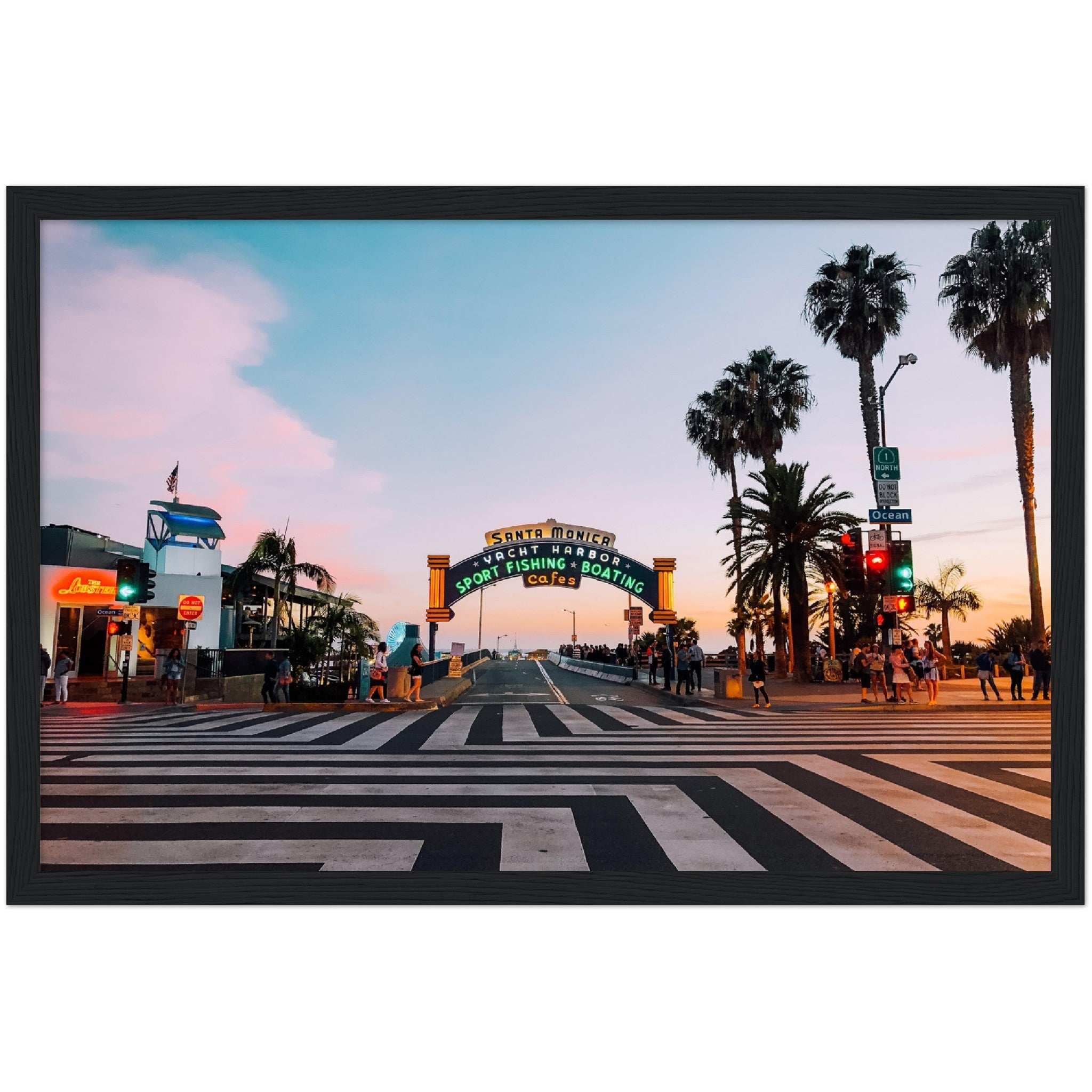 Santa Monica Sign Wall Art - Luxury Art Canvas
