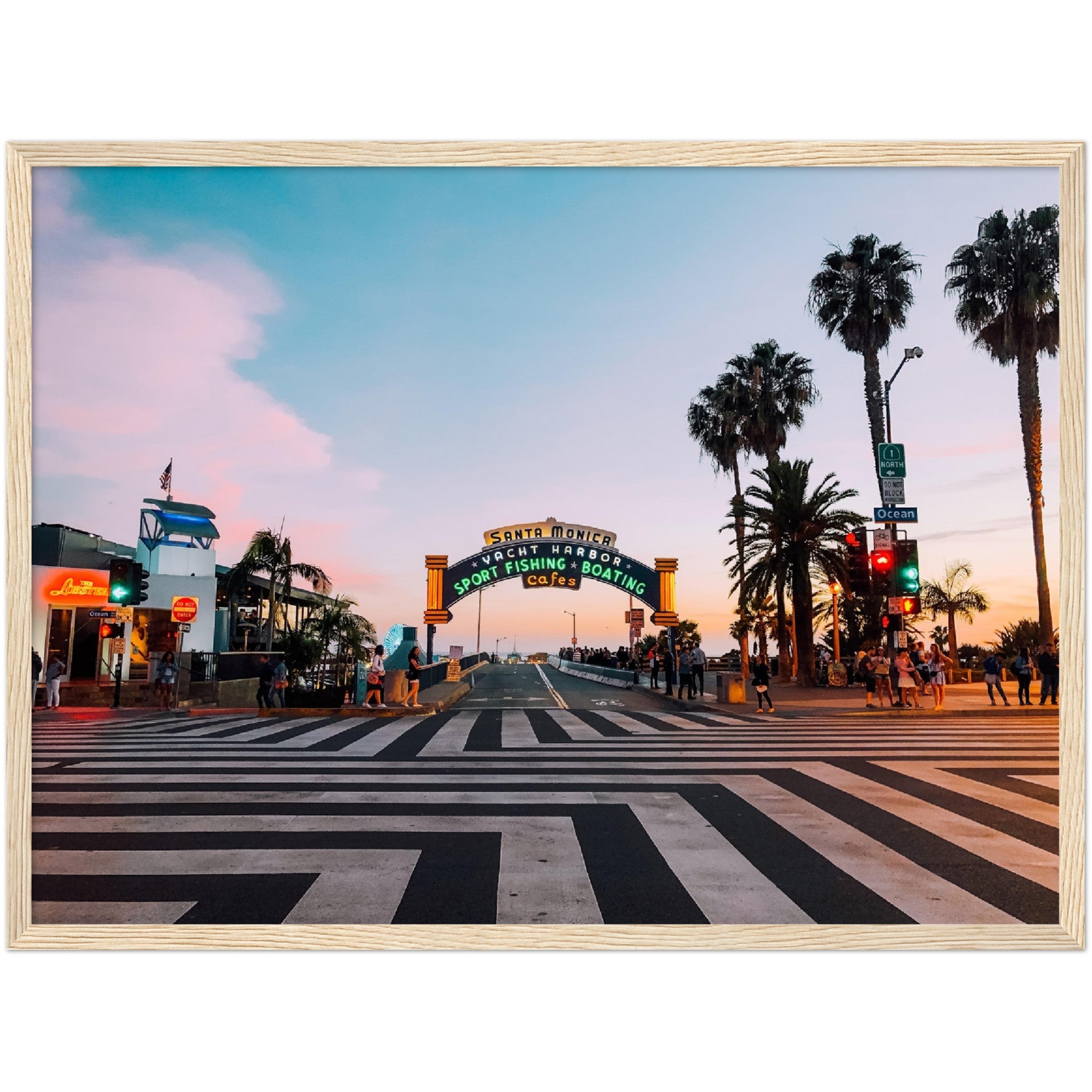 Santa Monica Sign Wall Art - Luxury Art Canvas