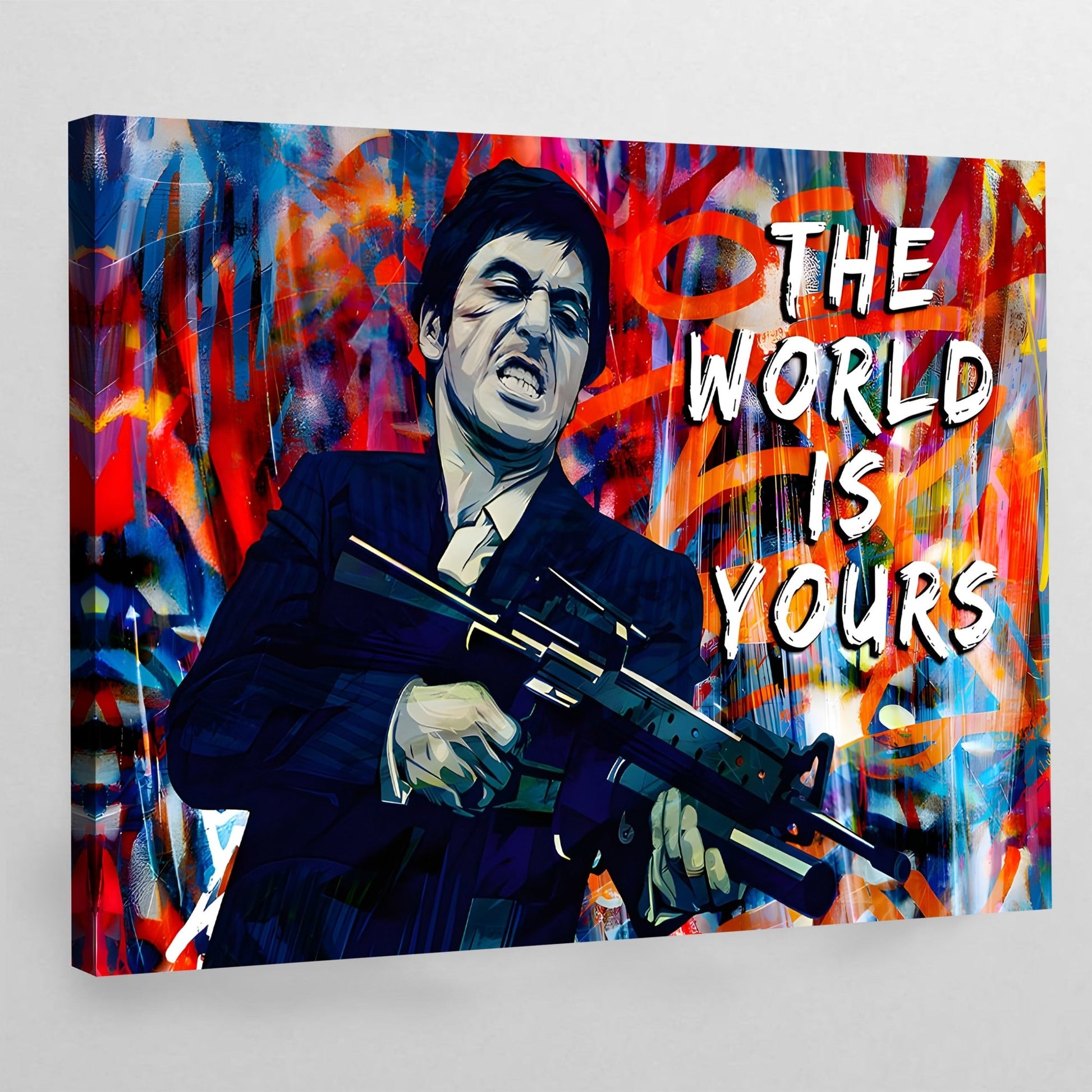 Scarface Graffiti Wall Art - Luxury Art Canvas